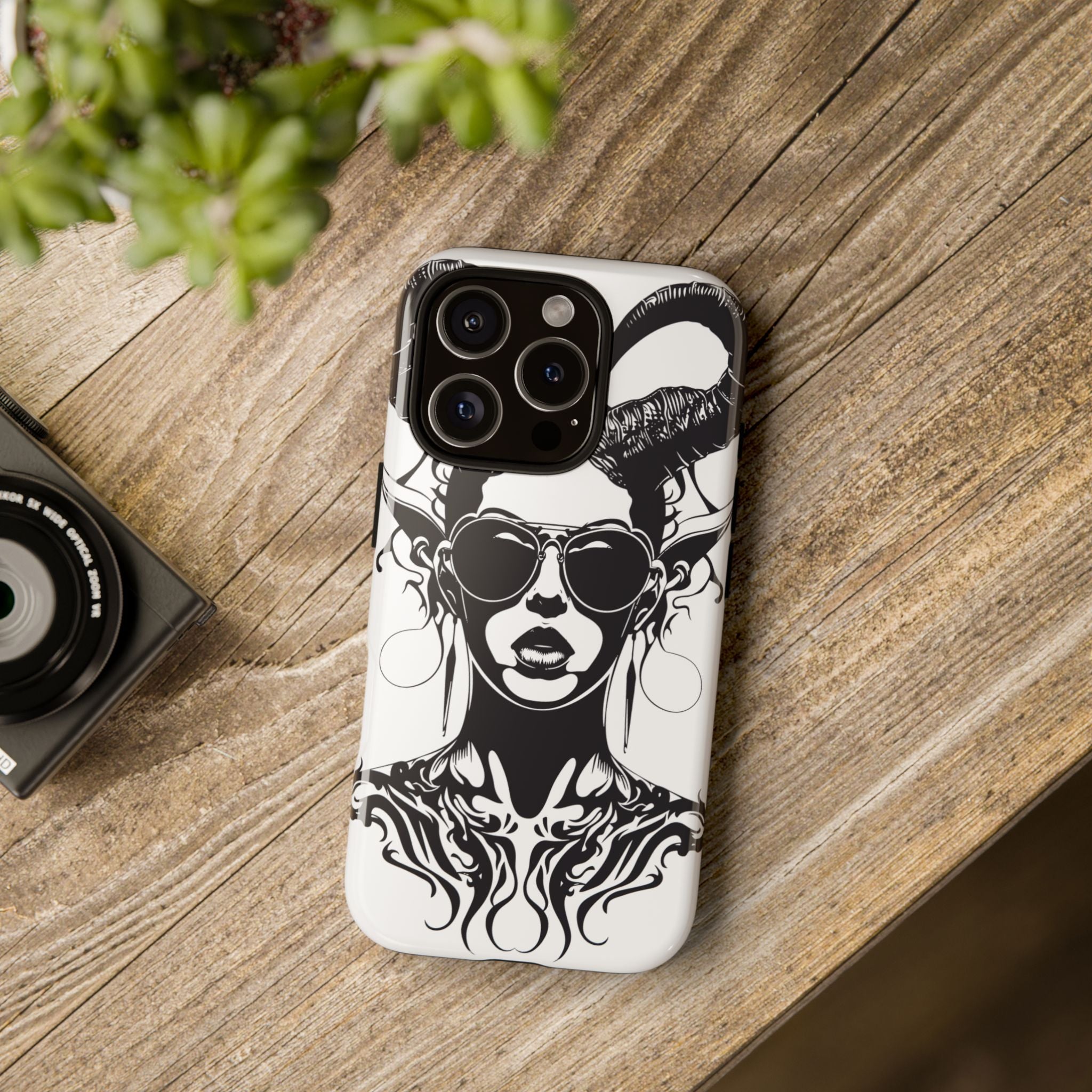 Tough Cases: Stylish Phone Case with Edgy Design, Protective Cover, Gift for Her, Trendy Accessories, Unique Art, Holiday Present
