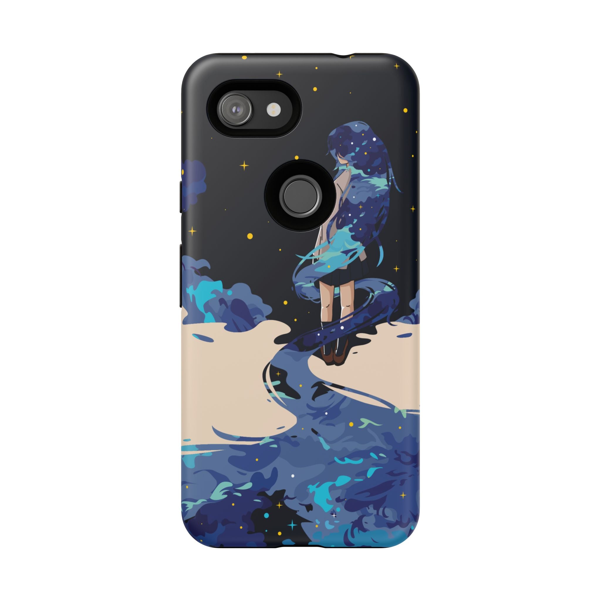 Galaxy-Inspired Phone Case, Celestial Design, Tough Phone Cover, Gift for Space Lovers, Artsy Accessories, Unique Merchandise
