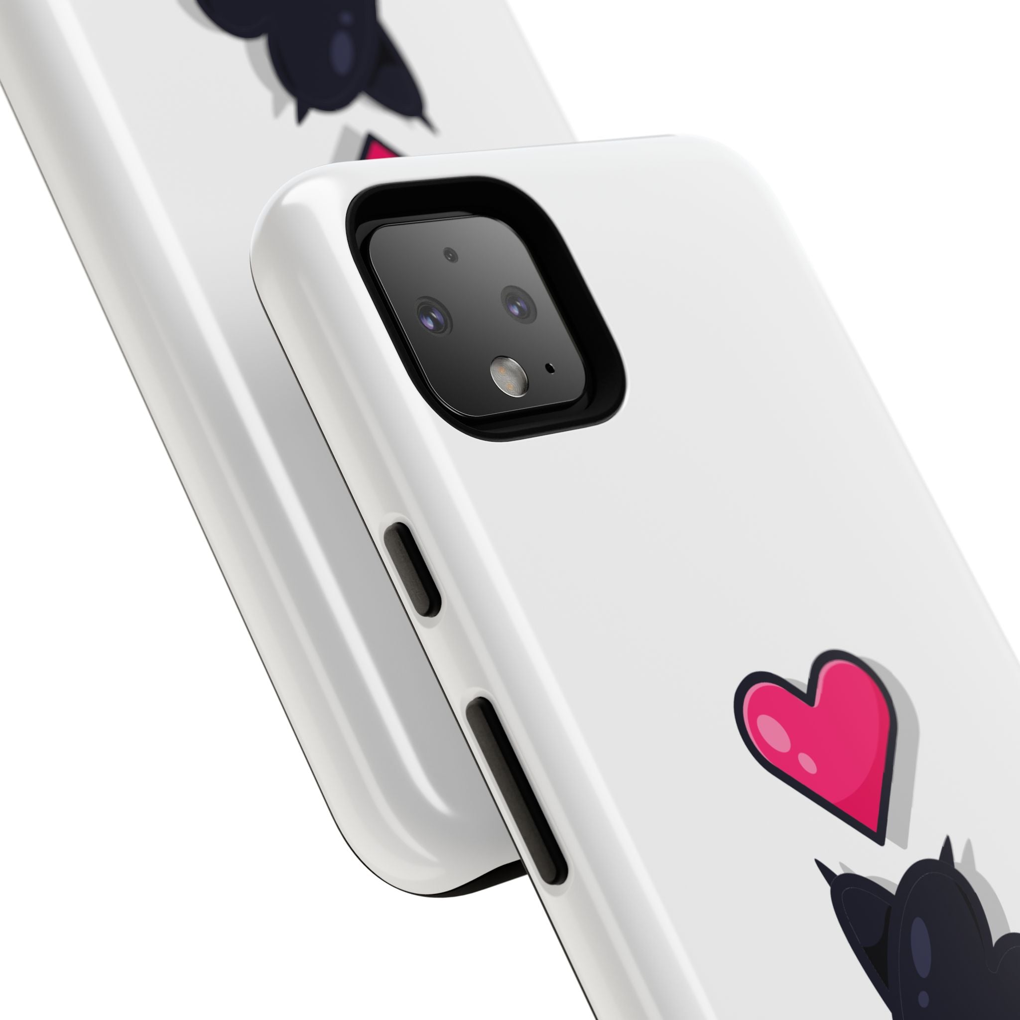 Cute Cat Love Phone Case, Tough Cell Phone Cover, Animal Lover Gifts, Pet Parent Accessories, Valentine's Day Essentials