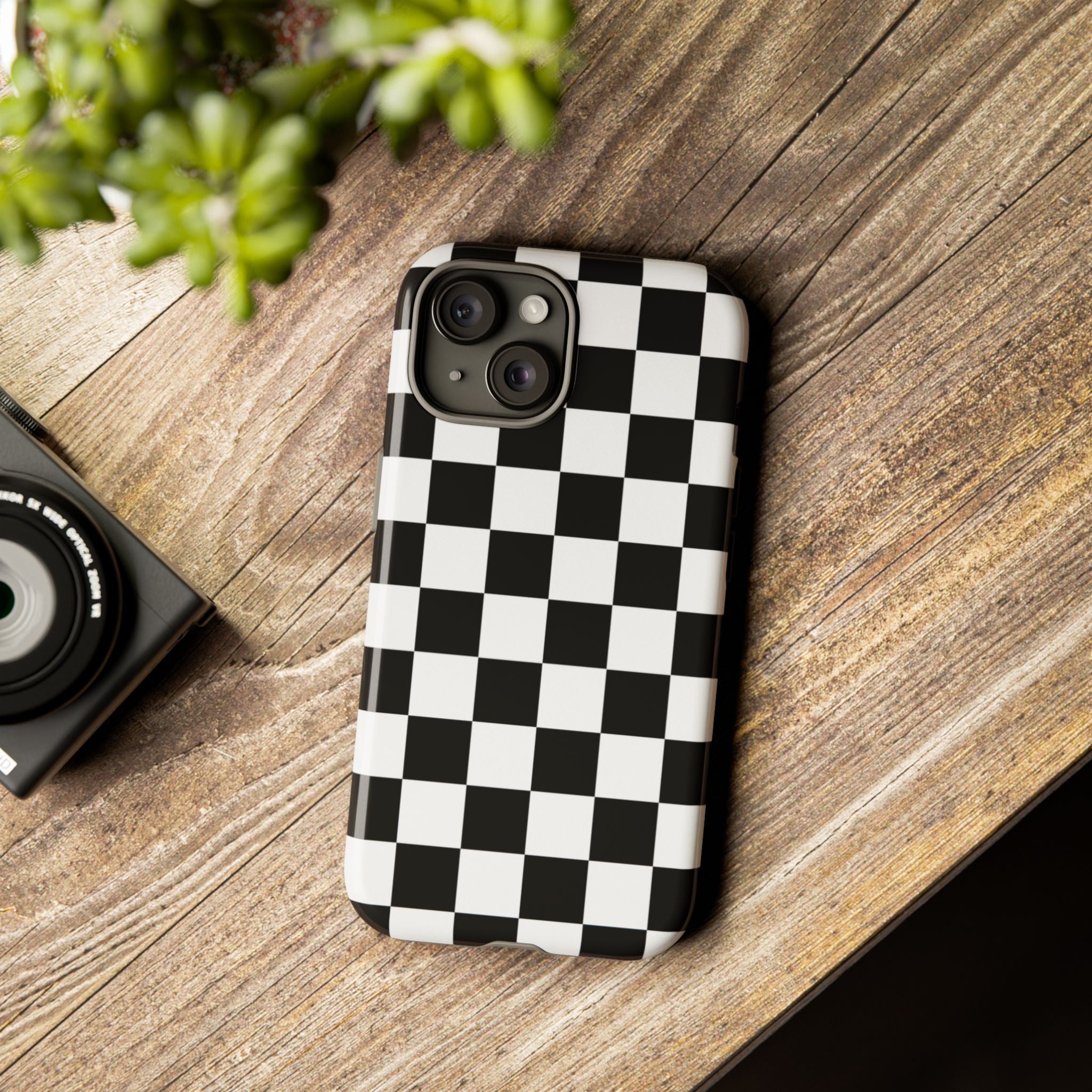 Stylish Checkered Phone Case | Trendy Protective Cover for iPhone, Gift for Teens, Fashion Accessory, Unique Design for All Occasions