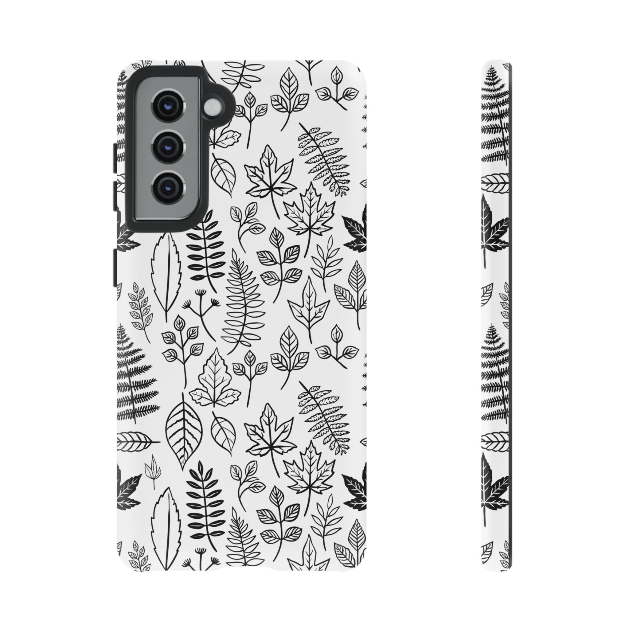 Stylish Phone Case for Nature Lovers, Botanical Design, Gift for Her, Fall Accessories, Customizable Tech Gear