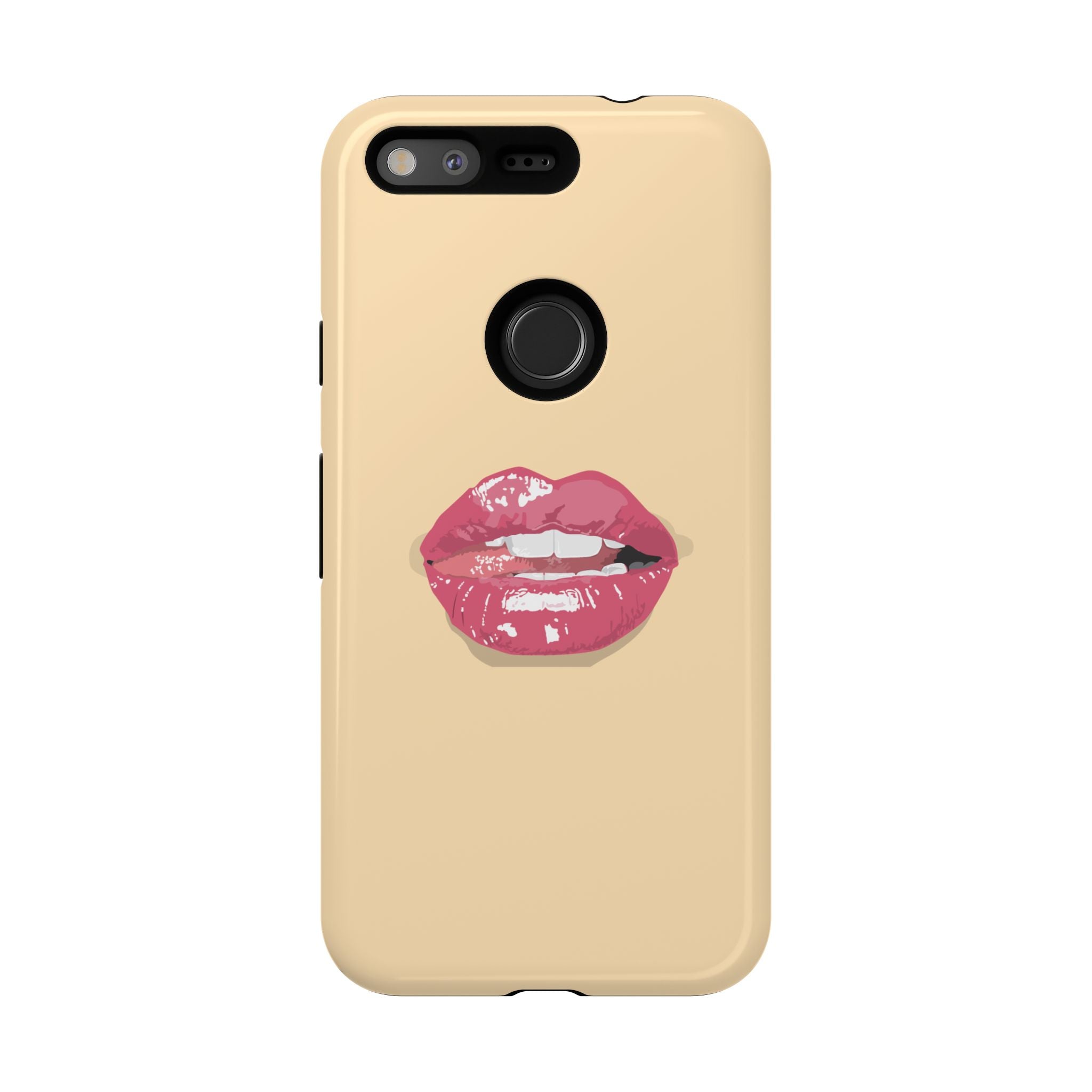 Stylish Phone Case with Lip Print, Trendy Mobile Cover, Fashion Accessory, Gift for Her, Cute Cell Phone Case