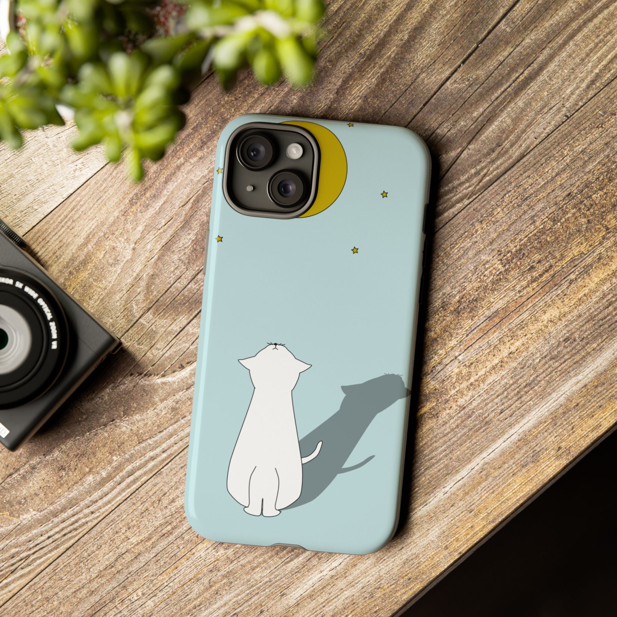 Cute Cat Phone Case, Tough Phone Cover, Pet Lover Gift, Unique Case, Animal Decor, Birthday Gift