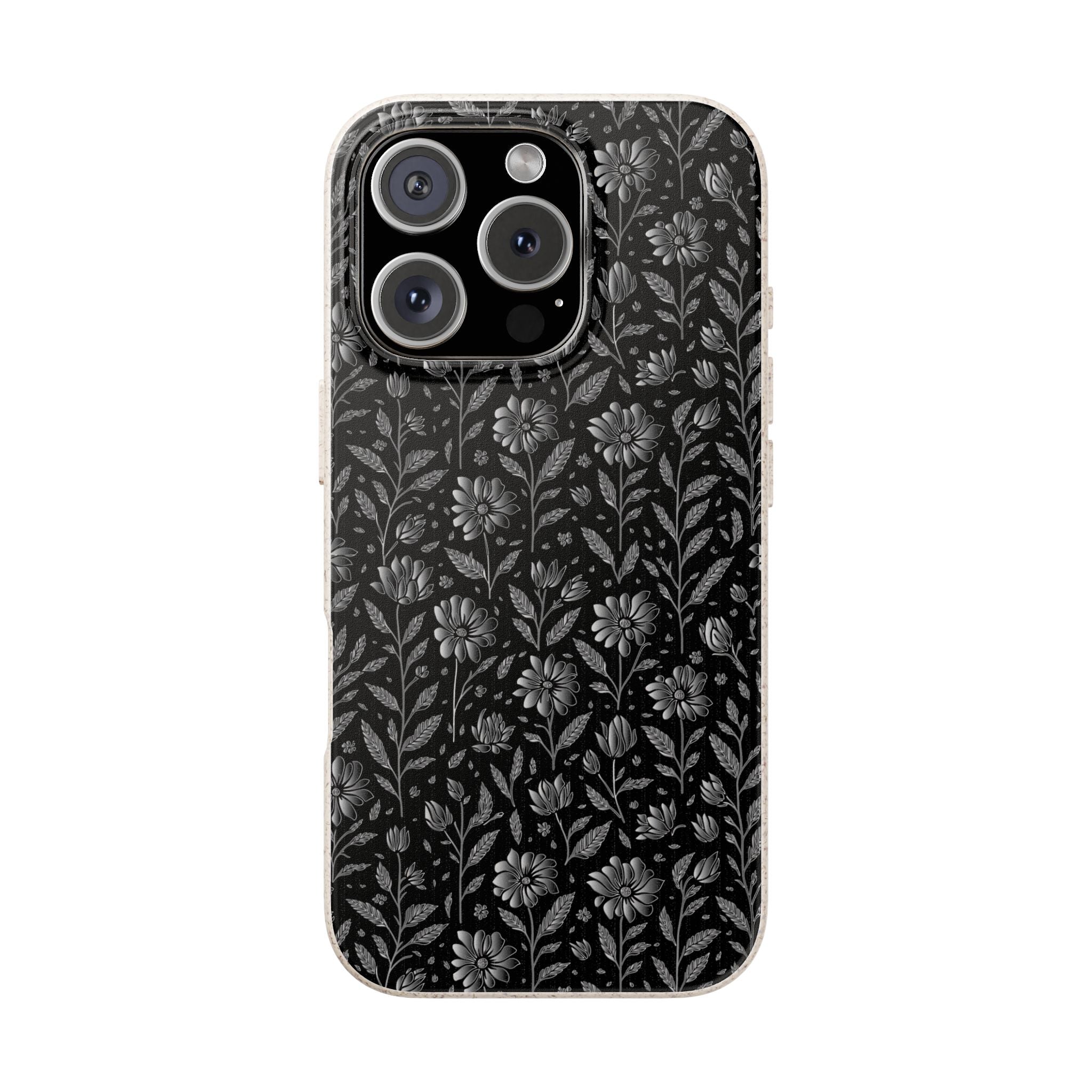 Eco-Friendly Floral Phone Case, Biodegradable iPhone Case, Sustainable Fashion Accessory, Nature Lover Gift, Eco-Conscious Phone Cover