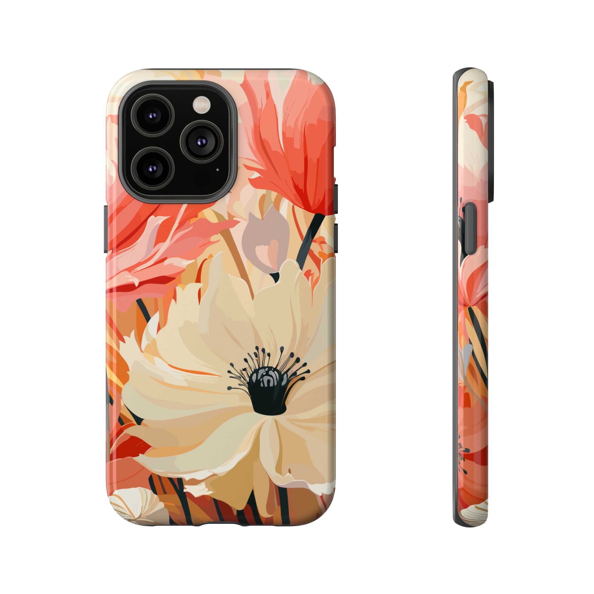 Floral Phone Case, Tough Protective Cover for Floral Lovers, Perfect Gift for Friends, Spring Celebration, Art Lovers Gift