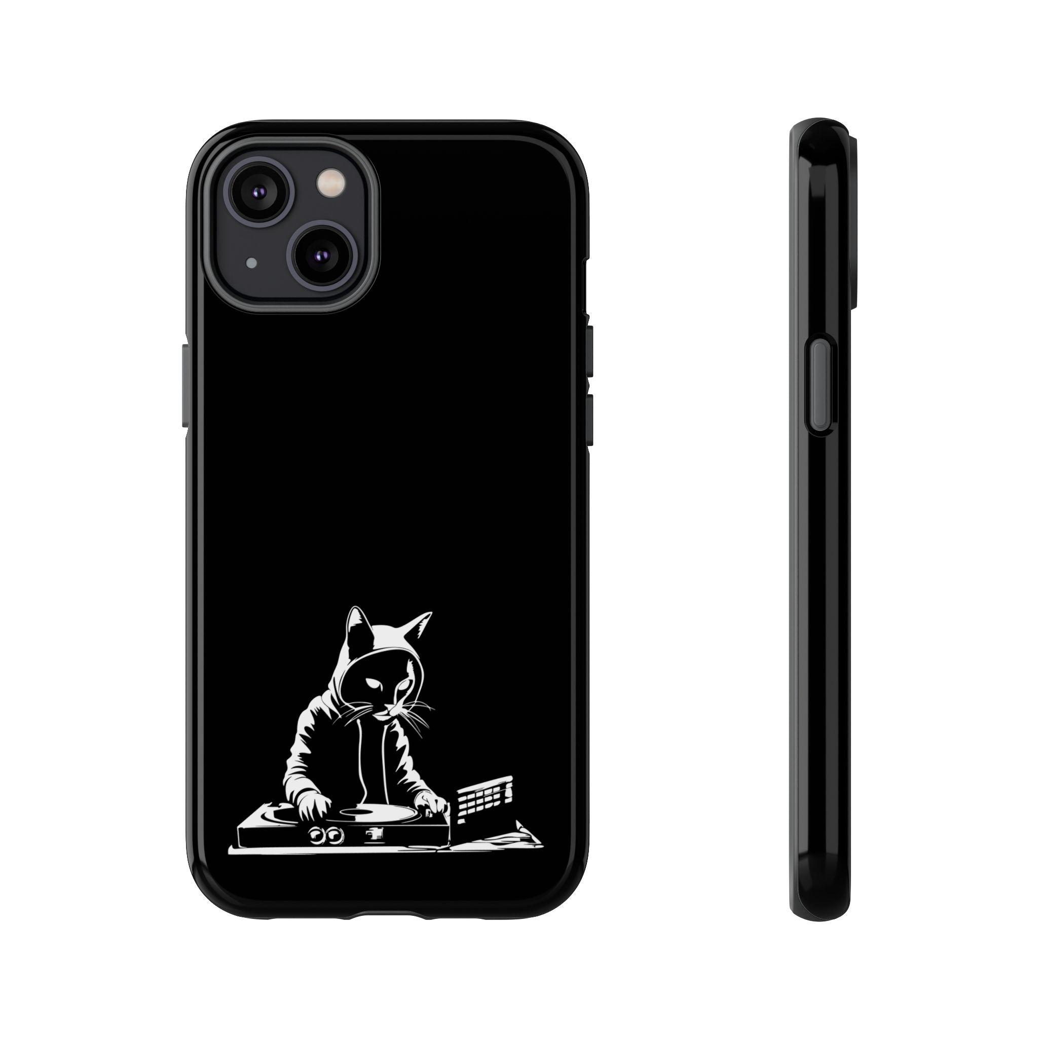 Cat DJ Phone Case | Stylish Tough Cases for Music Lovers, Gift for Cat Owners, Unique Phone Accessory, Cool Tech Gear