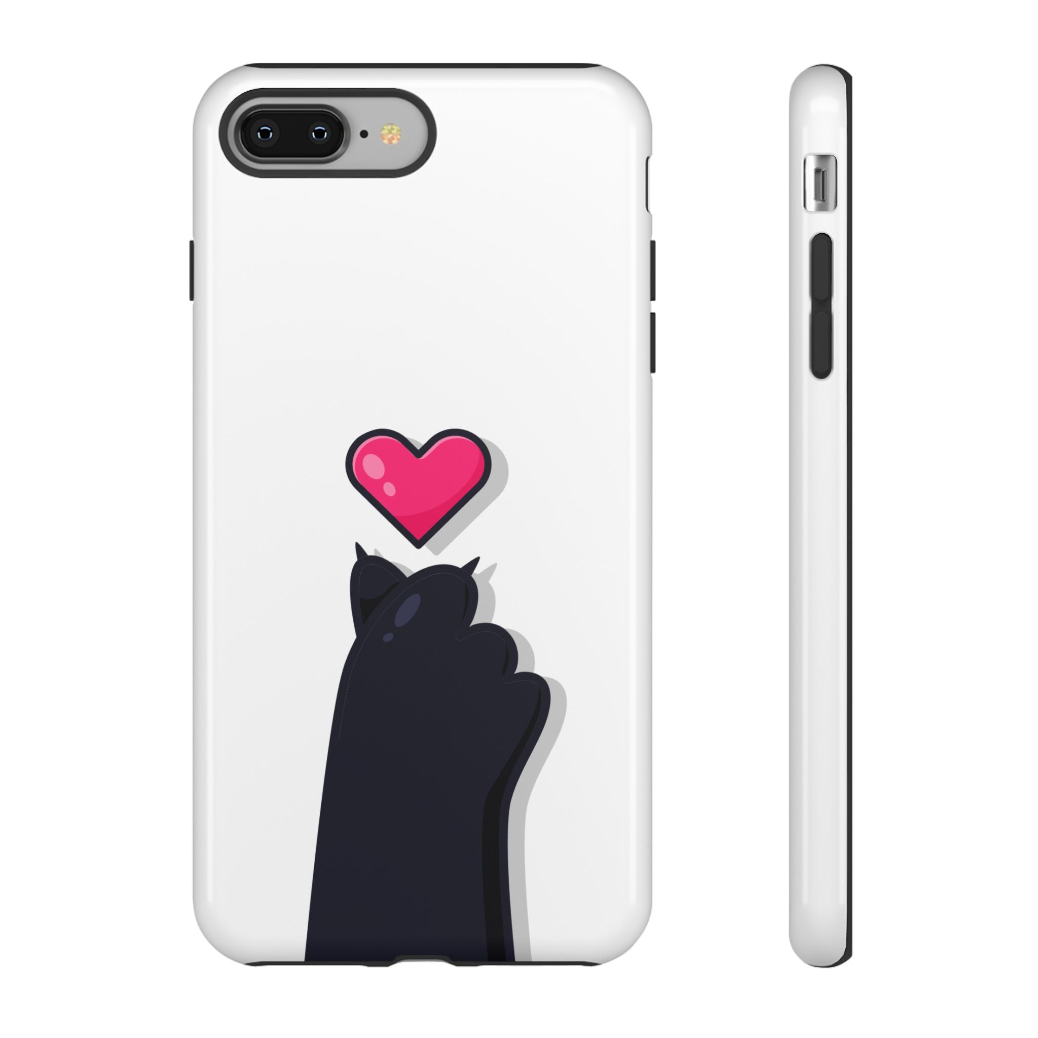 Cute Cat Love Phone Case, Tough Cell Phone Cover, Animal Lover Gifts, Pet Parent Accessories, Valentine's Day Essentials
