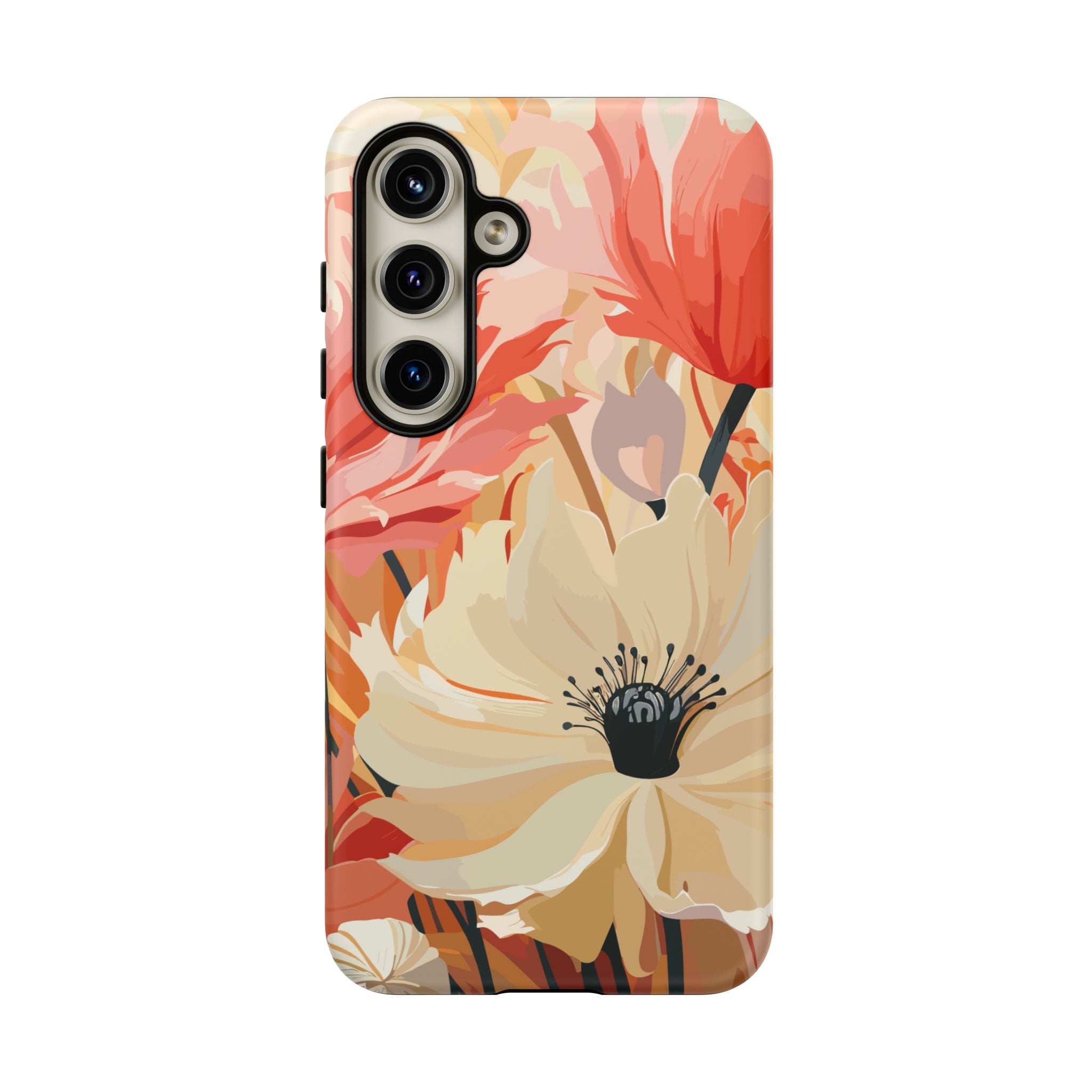 Floral Phone Case, Tough Protective Cover for Floral Lovers, Perfect Gift for Friends, Spring Celebration, Art Lovers Gift