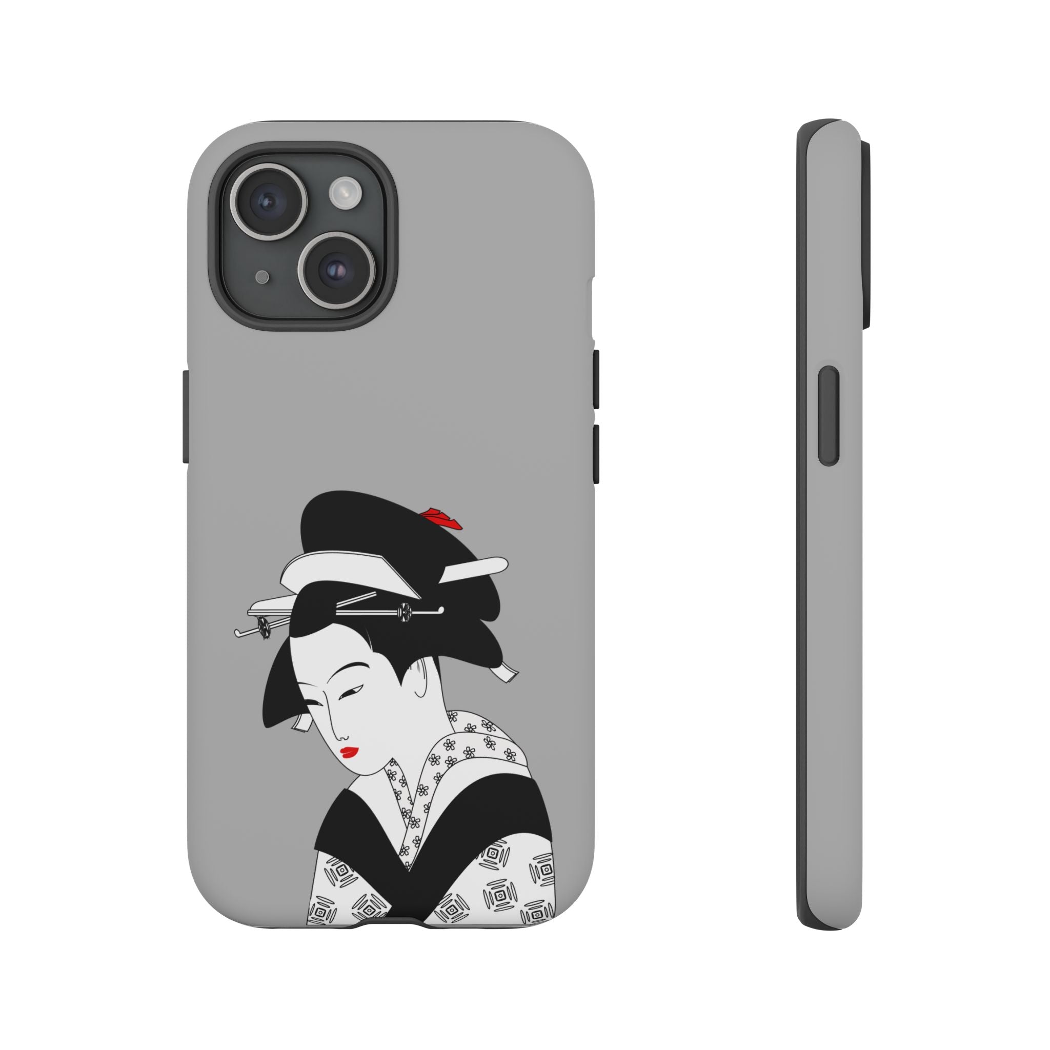 Stylish Phone Case with Japanese Geisha Design, Tough Phone Case, Cute Phone Cover, Japanese Art, Ethnic Style