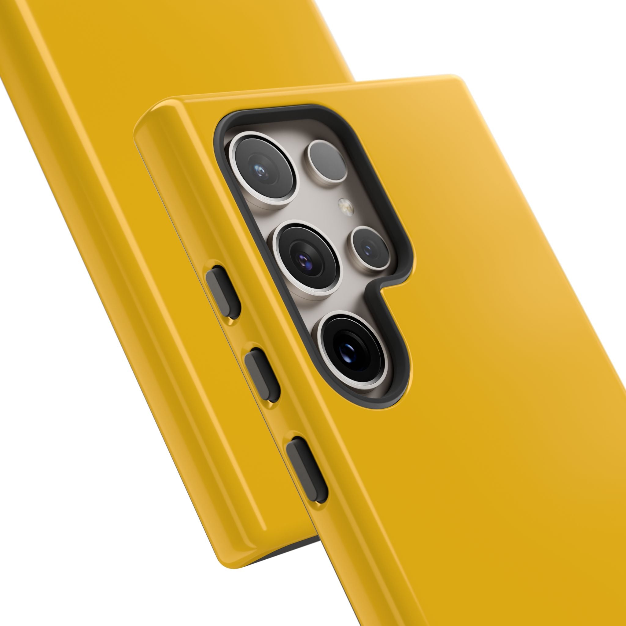Motorcycle Phone Case, Tough Phone Cover, Gift for Bikers, Durable Tech Accessory, Yellow Motorcycle Design