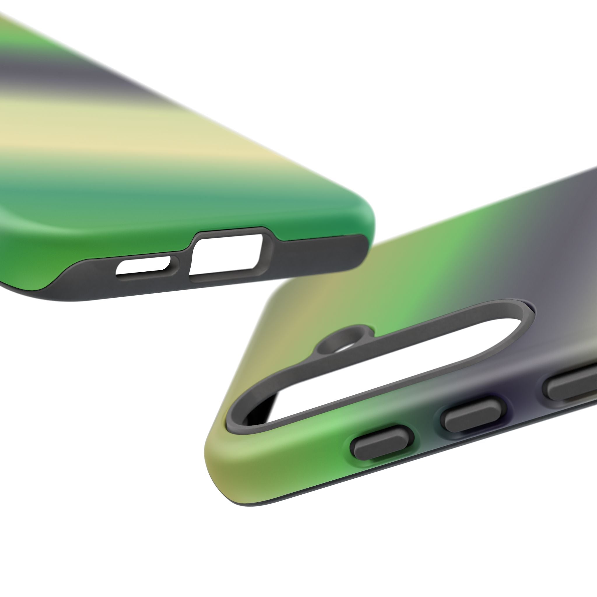 Gradient Phone Case - Tough Cases, Unique Cell Phone Cover, Stylish Tech Accessories, Green and Black Gradient, Perfect Gift