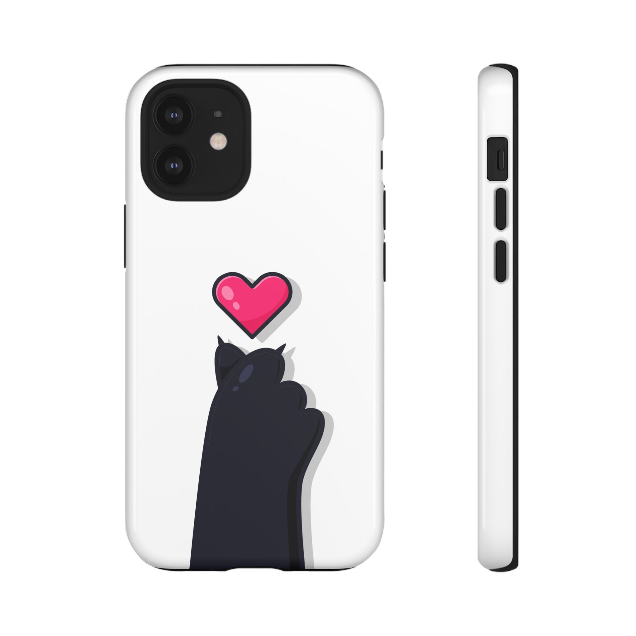 Cute Cat Love Phone Case, Tough Cell Phone Cover, Animal Lover Gifts, Pet Parent Accessories, Valentine's Day Essentials