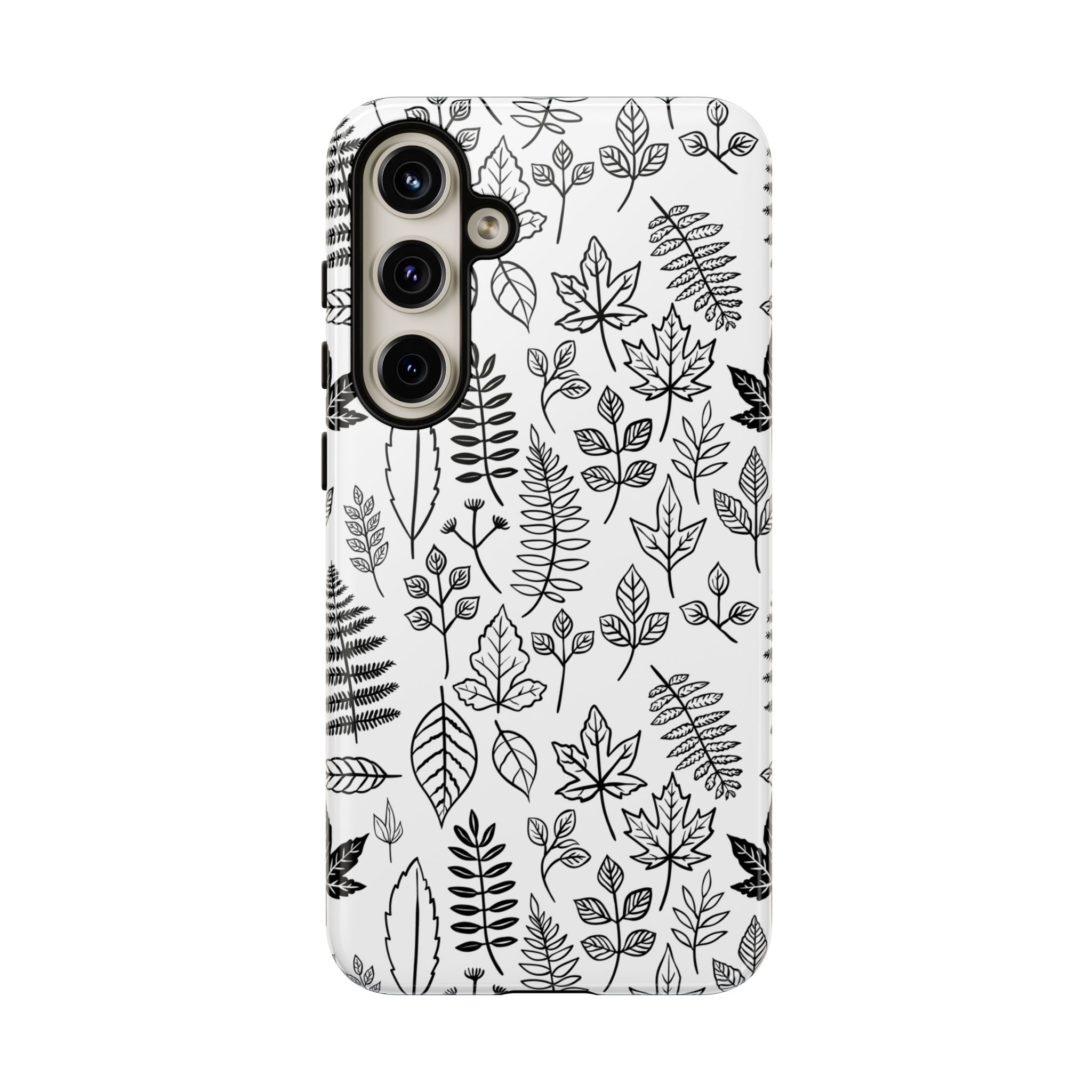 Stylish Phone Case for Nature Lovers, Botanical Design, Gift for Her, Fall Accessories, Customizable Tech Gear