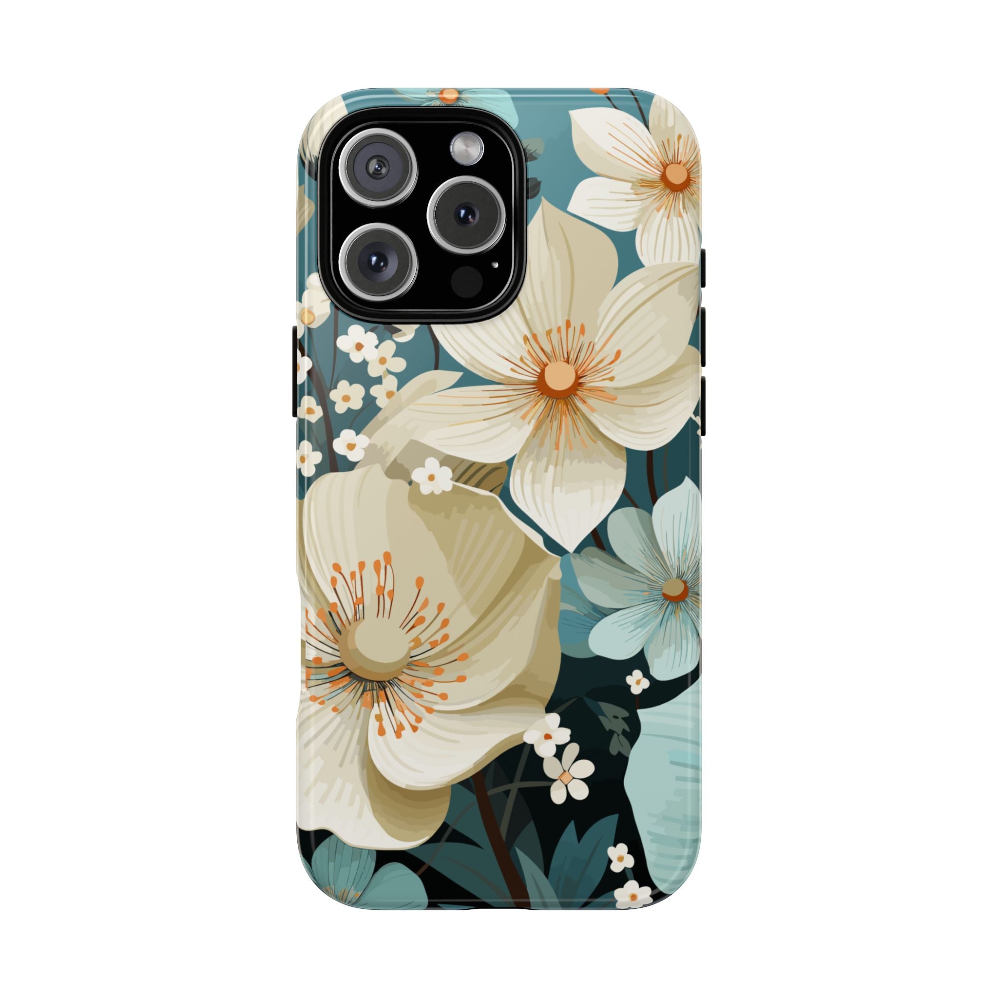 Floral Phone Case, Stylish Tough Cases with Botanical Design, Flower Print Phone Cover, Gifts for Nature Lovers, Eco-Friendly Mobile Cover