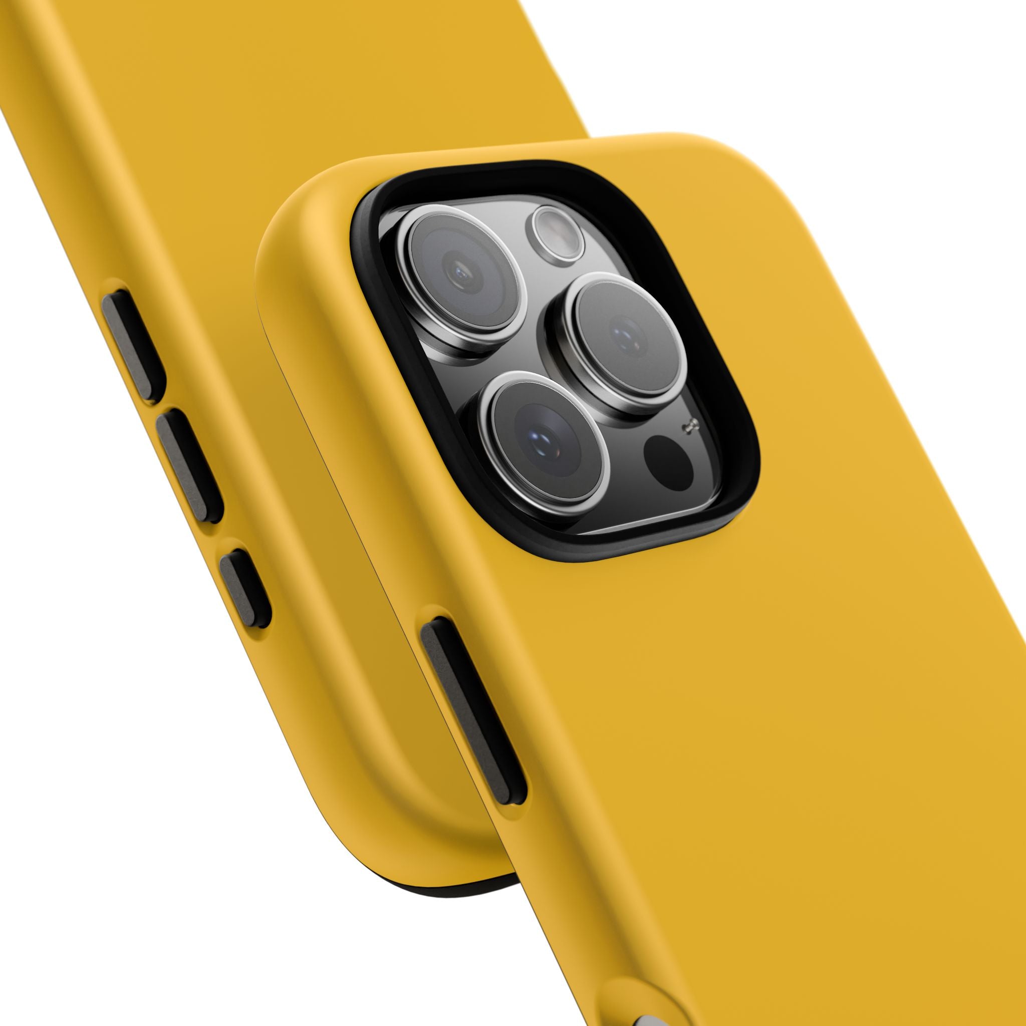 Motorcycle Phone Case, Tough Phone Cover, Gift for Bikers, Durable Tech Accessory, Yellow Motorcycle Design