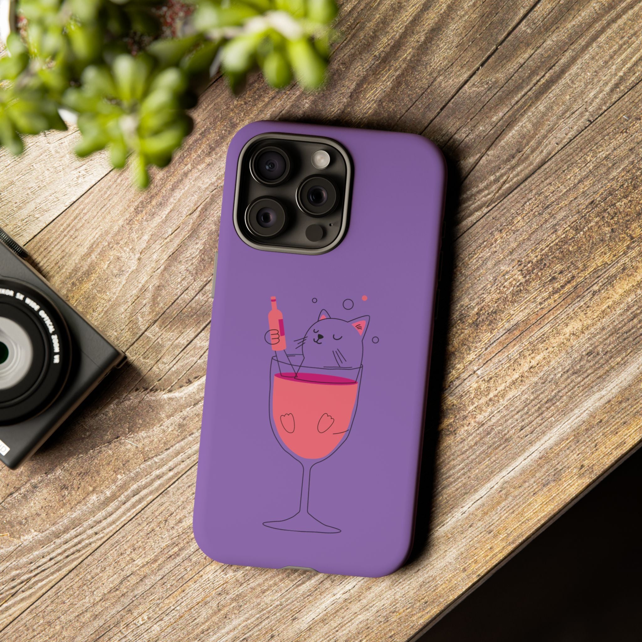 Cute Cat Phone Case, Fun Gift for Cat Lovers, Colorful Phone Cover, Pet Lover Accessory, Unique Cat Themed Case