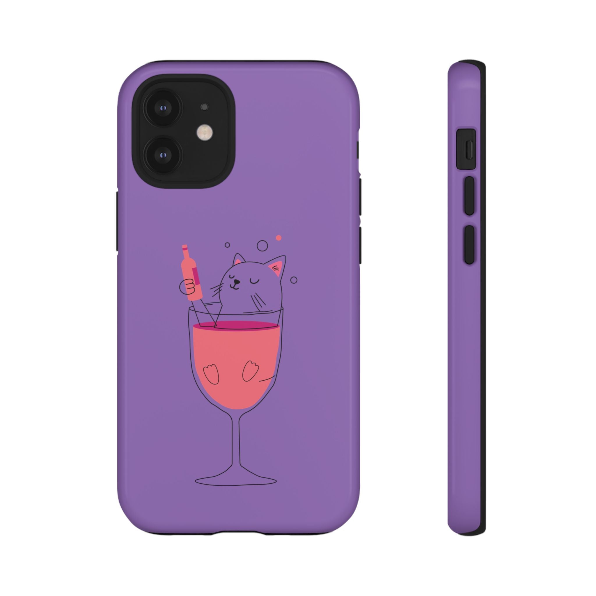 Cute Cat Phone Case, Fun Gift for Cat Lovers, Colorful Phone Cover, Pet Lover Accessory, Unique Cat Themed Case