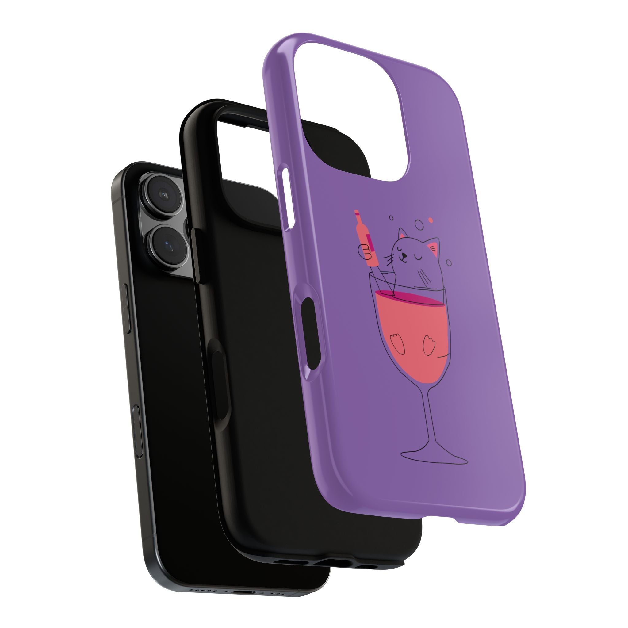 Cute Cat Phone Case, Fun Gift for Cat Lovers, Colorful Phone Cover, Pet Lover Accessory, Unique Cat Themed Case