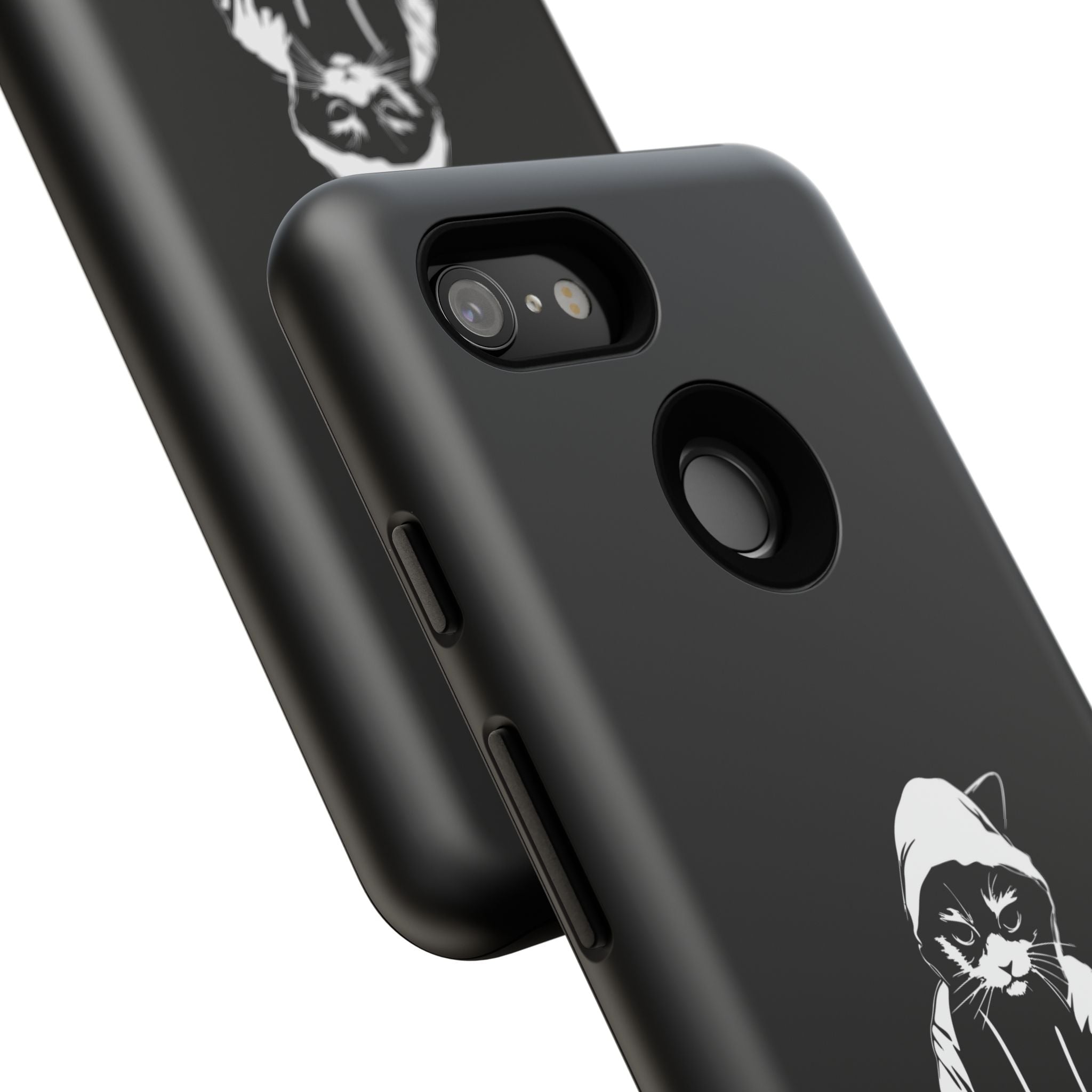 DJ Cat Phone Case, Tough Phone Cover, Pet Lover Gift, Music Enthusiast Accessory, Cute Cat Decor, Unique Case Design