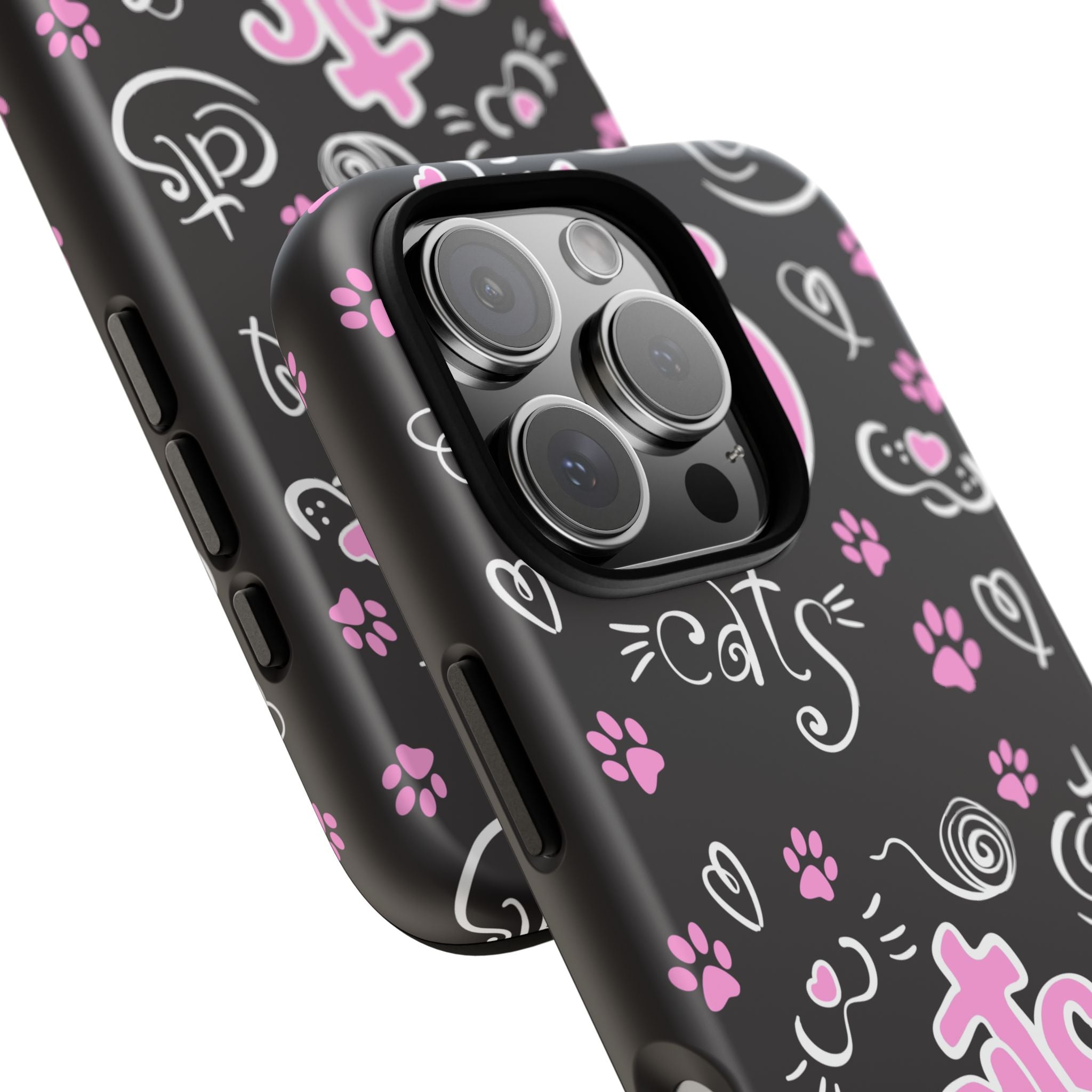 Cute Cat Print Phone Cases, Tough Cases for Cat Lovers, Pet Phone Cover, Gift for Cat Moms, Stylish Phone Accessories