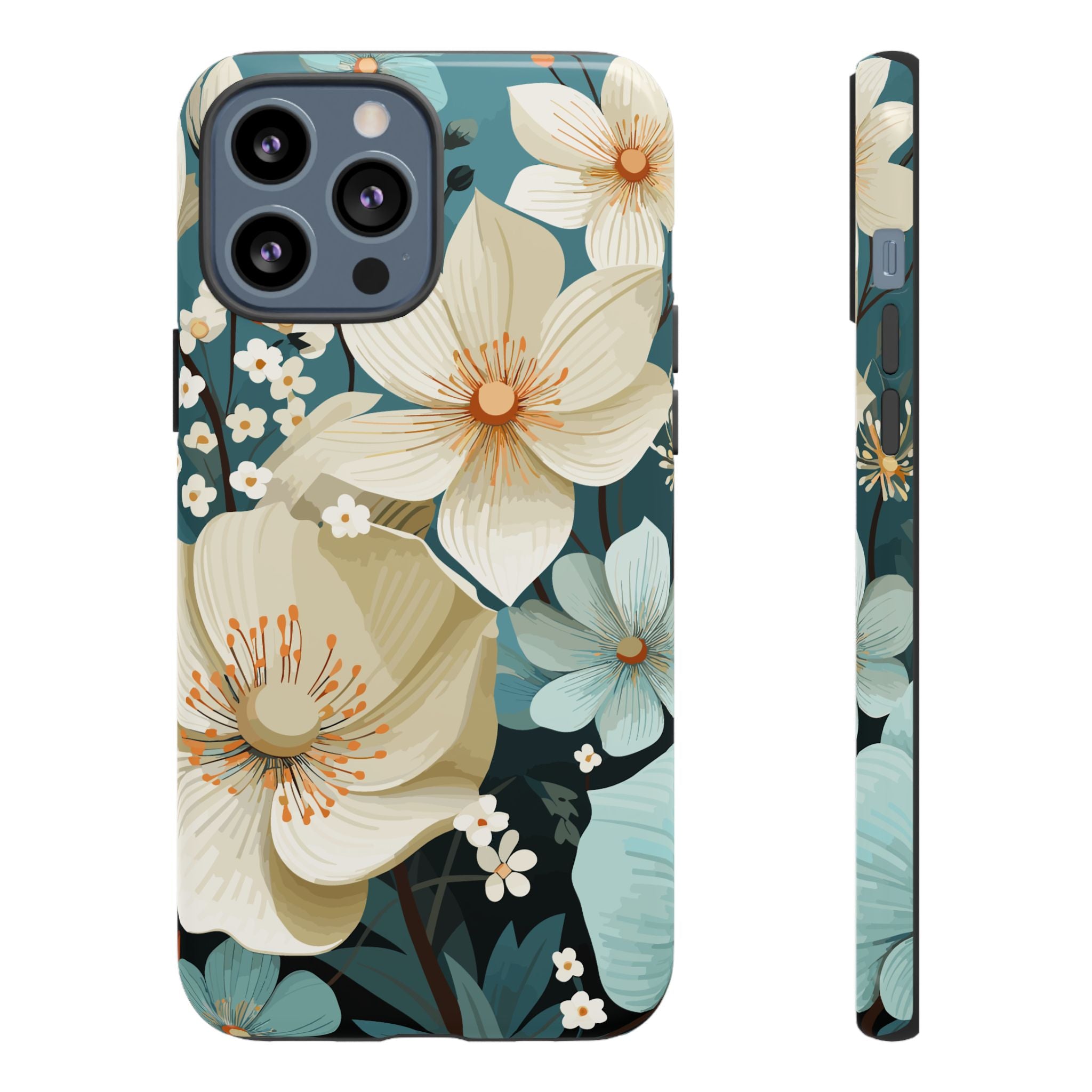 Floral Phone Case, Stylish Tough Cases with Botanical Design, Flower Print Phone Cover, Gifts for Nature Lovers, Eco-Friendly Mobile Cover