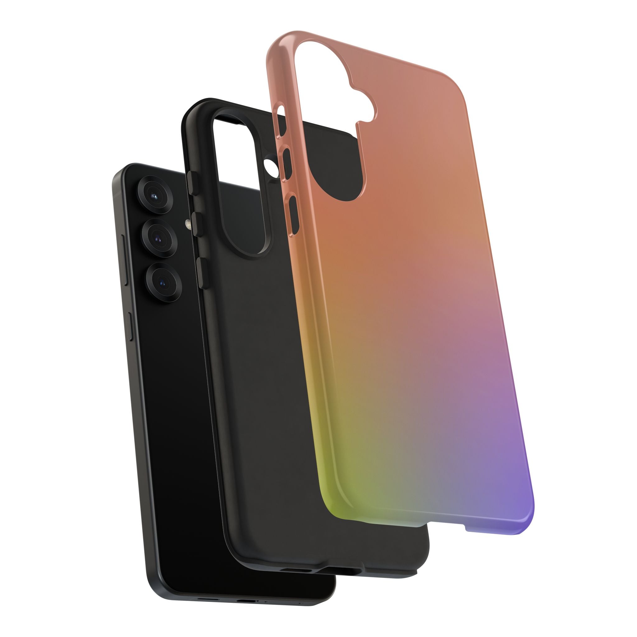 Colorful Gradient Phone Case, Tough Cases for iPhone, Customizable Phone Cover, Trendy Tech Accessory, Gift for Tech Lovers