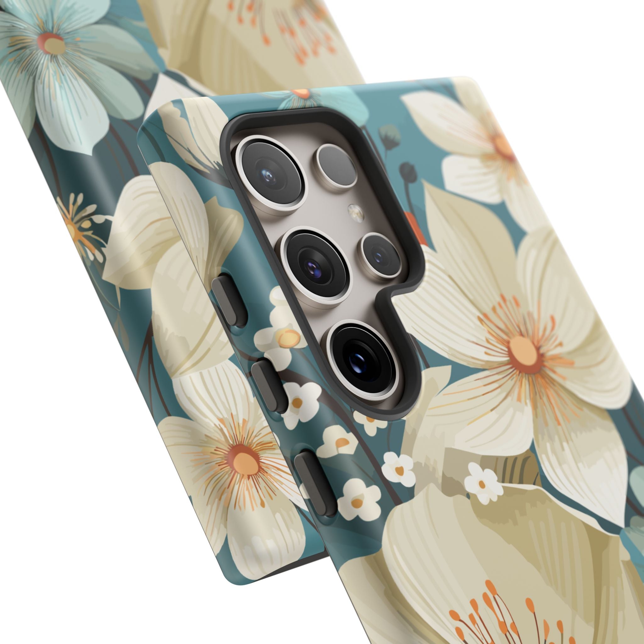 Floral Phone Case, Stylish Tough Cases with Botanical Design, Flower Print Phone Cover, Gifts for Nature Lovers, Eco-Friendly Mobile Cover