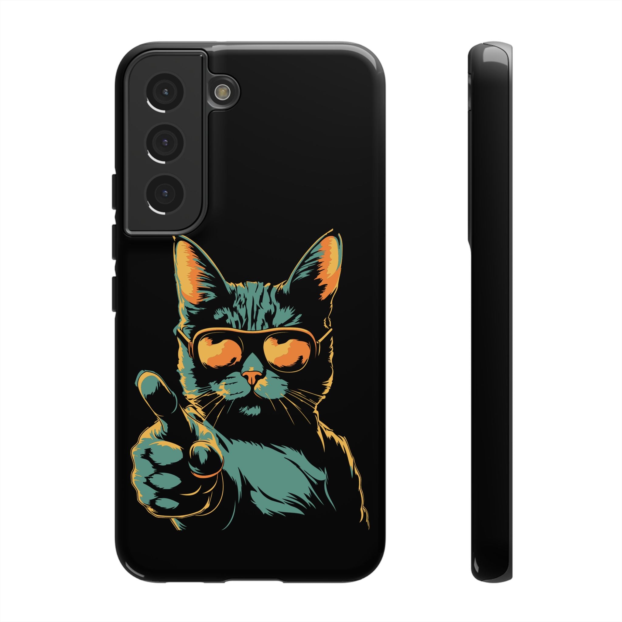 Cool Cat Phone Case, Stylish Phone Cover, Pet Lover Gift, Cute Cat Design, Fun Cat Accessories