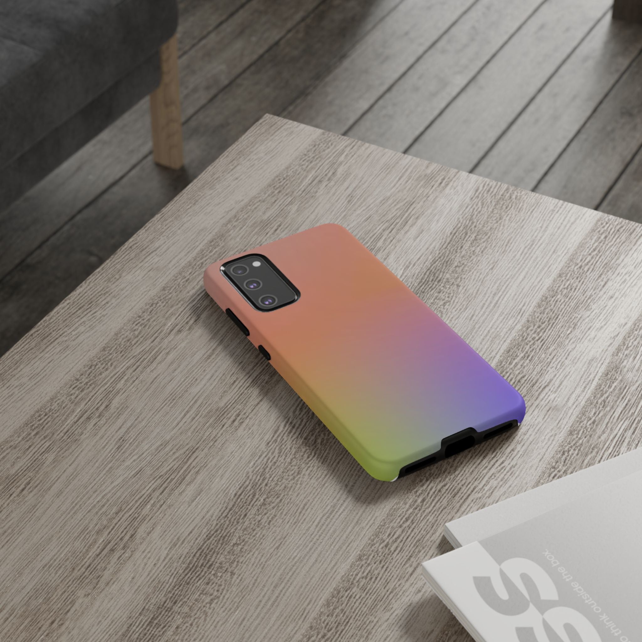 Colorful Gradient Phone Case, Tough Cases for iPhone, Customizable Phone Cover, Trendy Tech Accessory, Gift for Tech Lovers