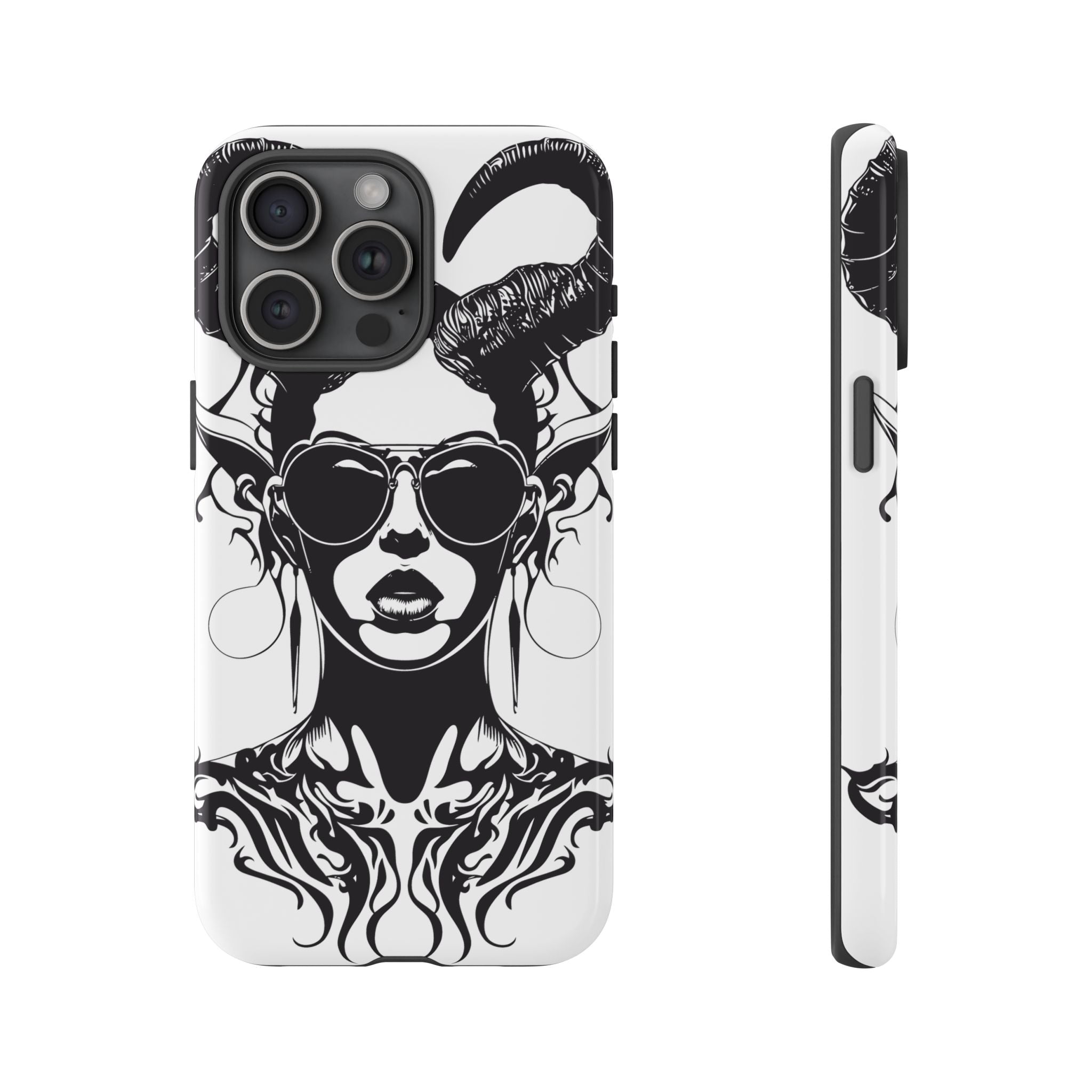Tough Cases: Stylish Phone Case with Edgy Design, Protective Cover, Gift for Her, Trendy Accessories, Unique Art, Holiday Present