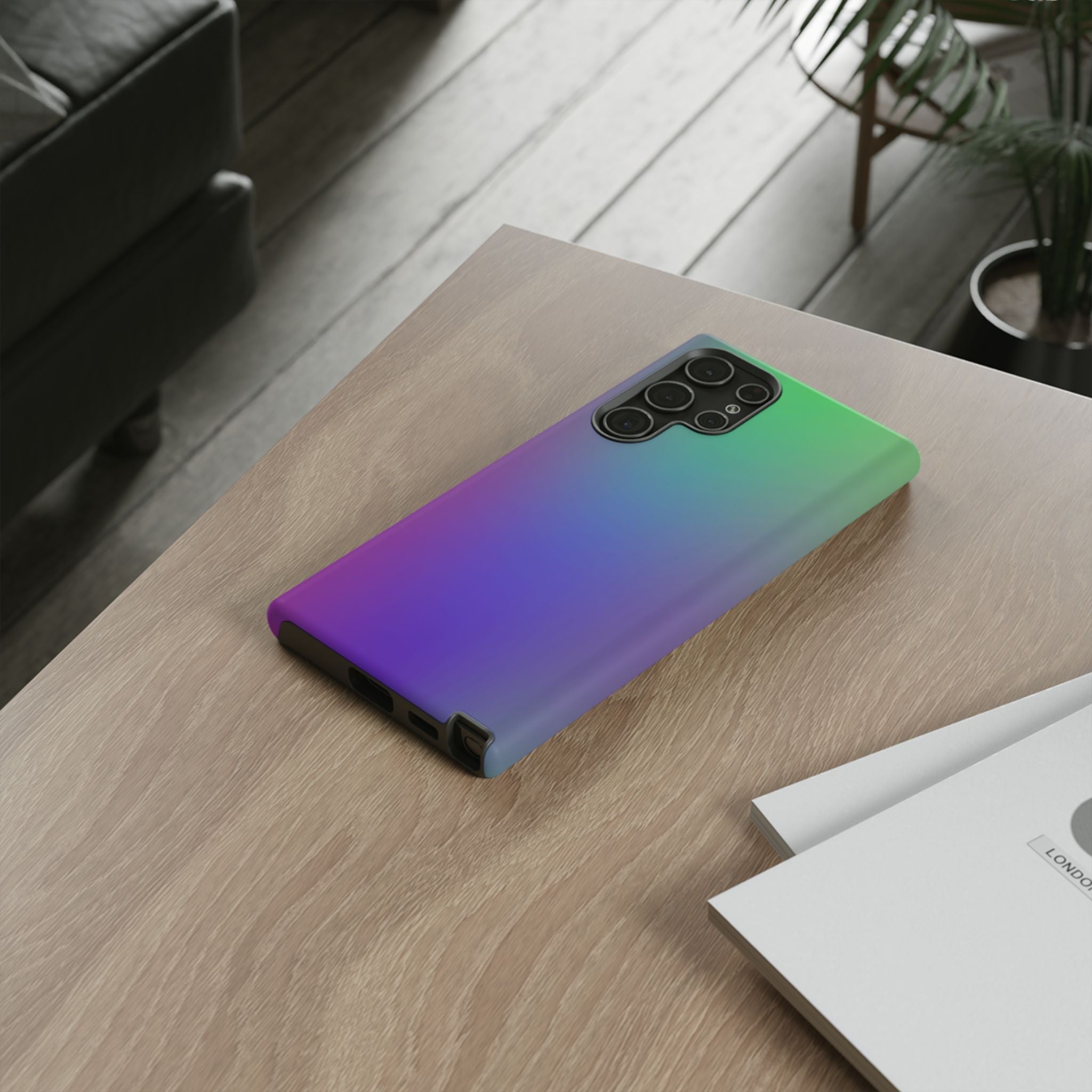 Gradient Phone Case, Durable Phone Protector, Trendy Cell Phone Accessory, Gift for Tech Lovers, Stylish Mobile Case