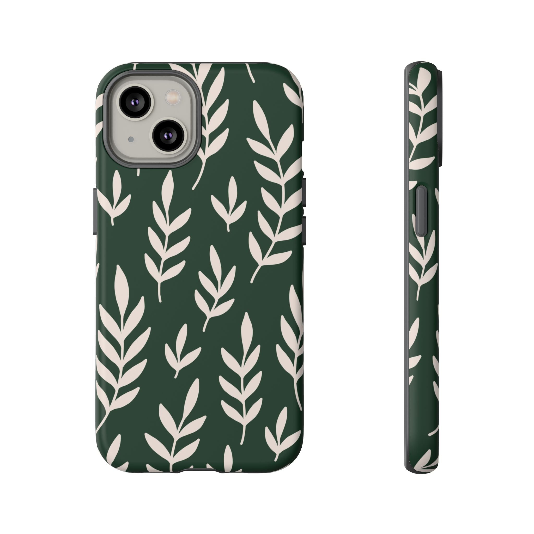 Leafy Phone Case, Tough Cases for Nature Lovers, Green Leaf Design, Eco-Friendly, Stylish Mobile Cover, Gift for Her