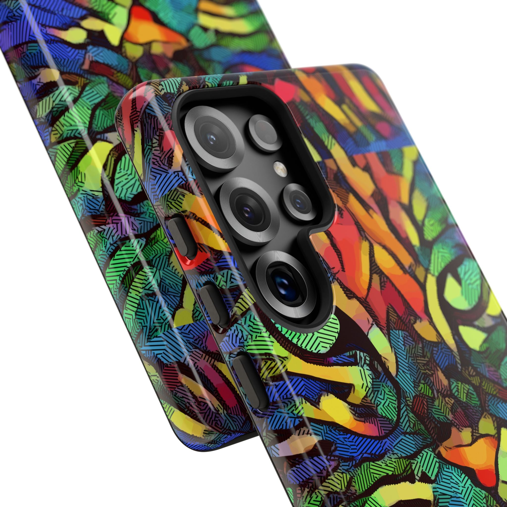 Colorful Phone Cases for Vibrant Style - Tough Cases, Unique Gifts, Animal Print, Artistic Design, Phone Accessories, Eco-Friendly