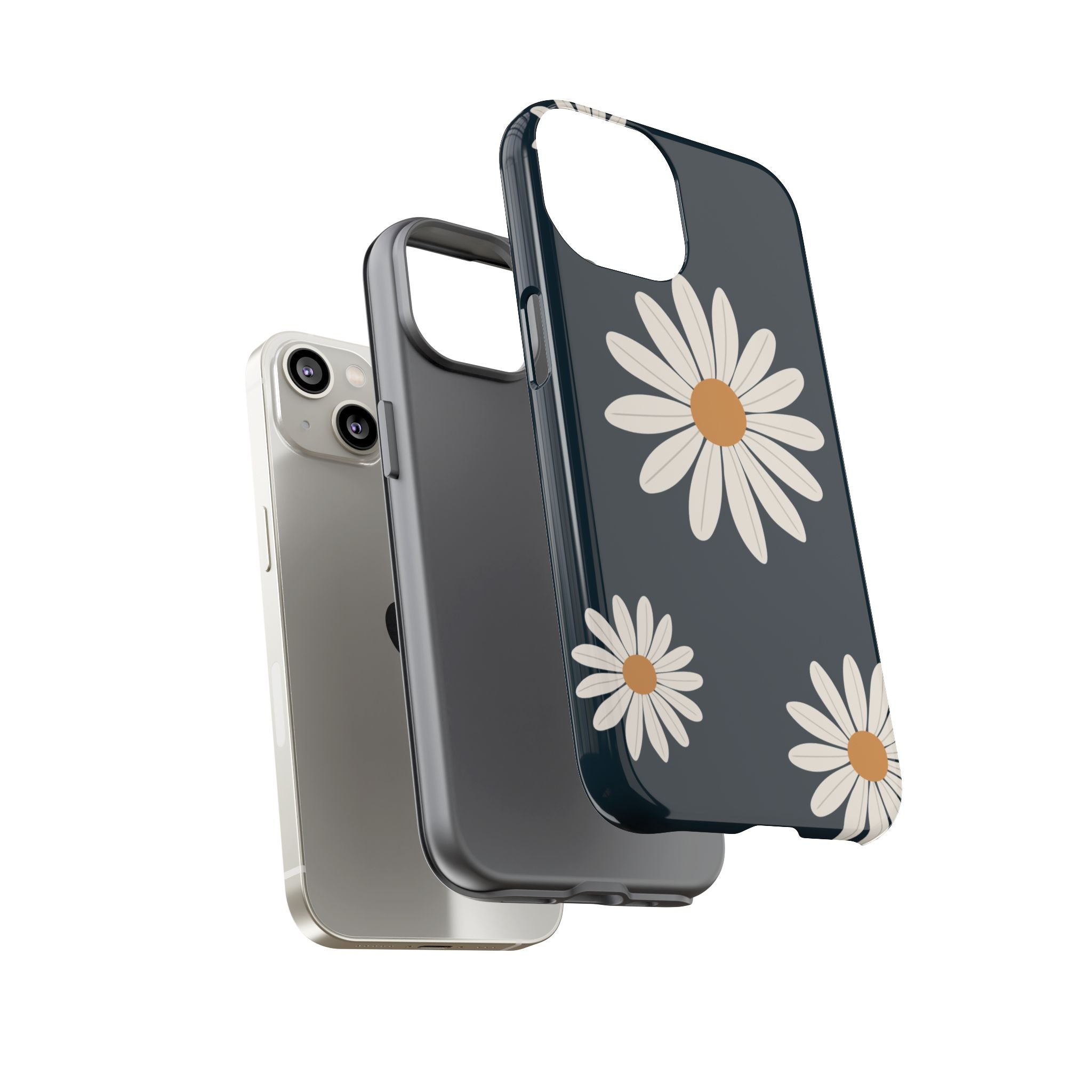 Daisy Phone Case, Floral Phone Cover, Tough Phone Case, Gift for Flower Lovers, Smartphone Accessory, Spring Design