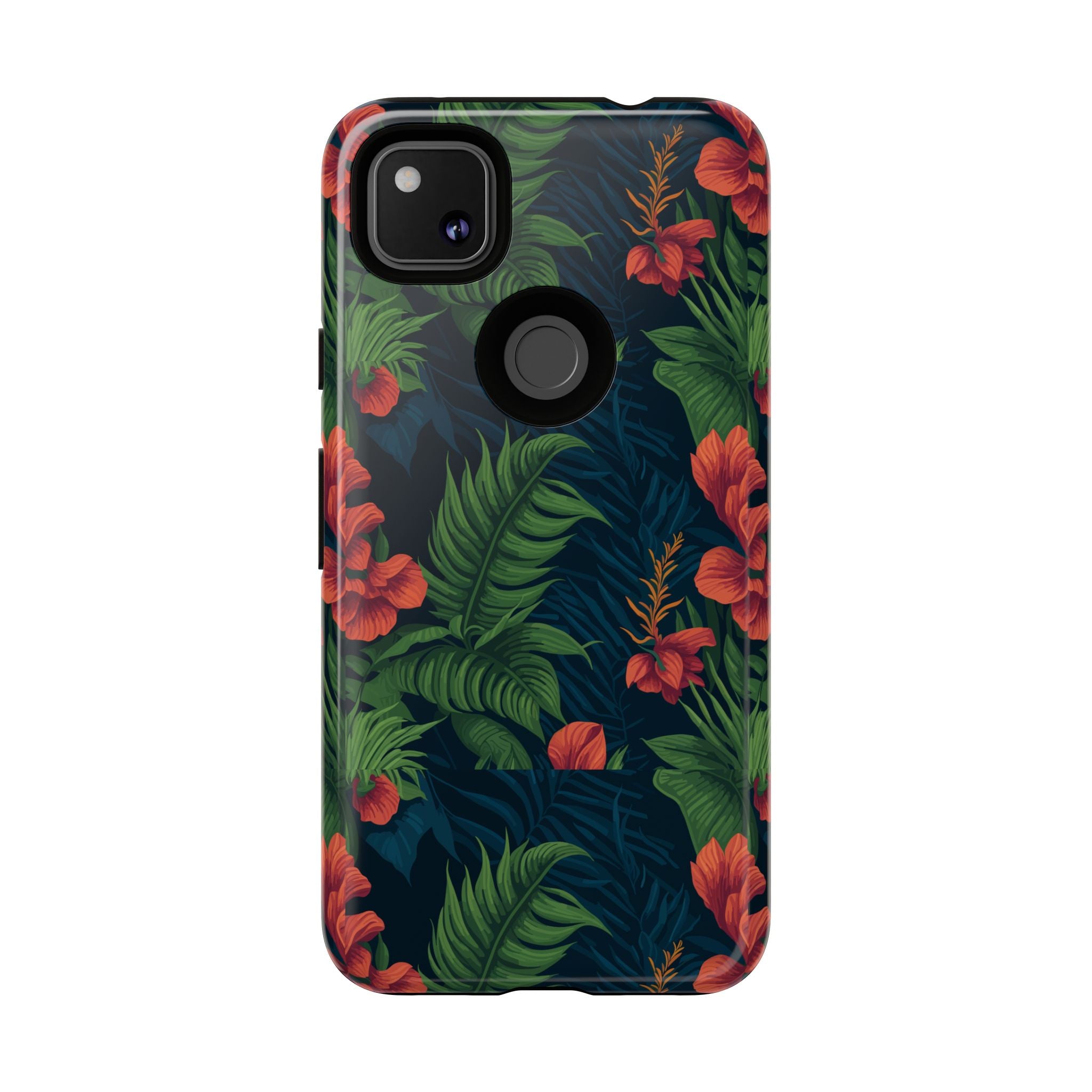 Tropical Phone Case with Floral Design, Eco-Friendly Protection for Summer Vibes, Ideal Gift for Nature Lovers, Vibrant Background