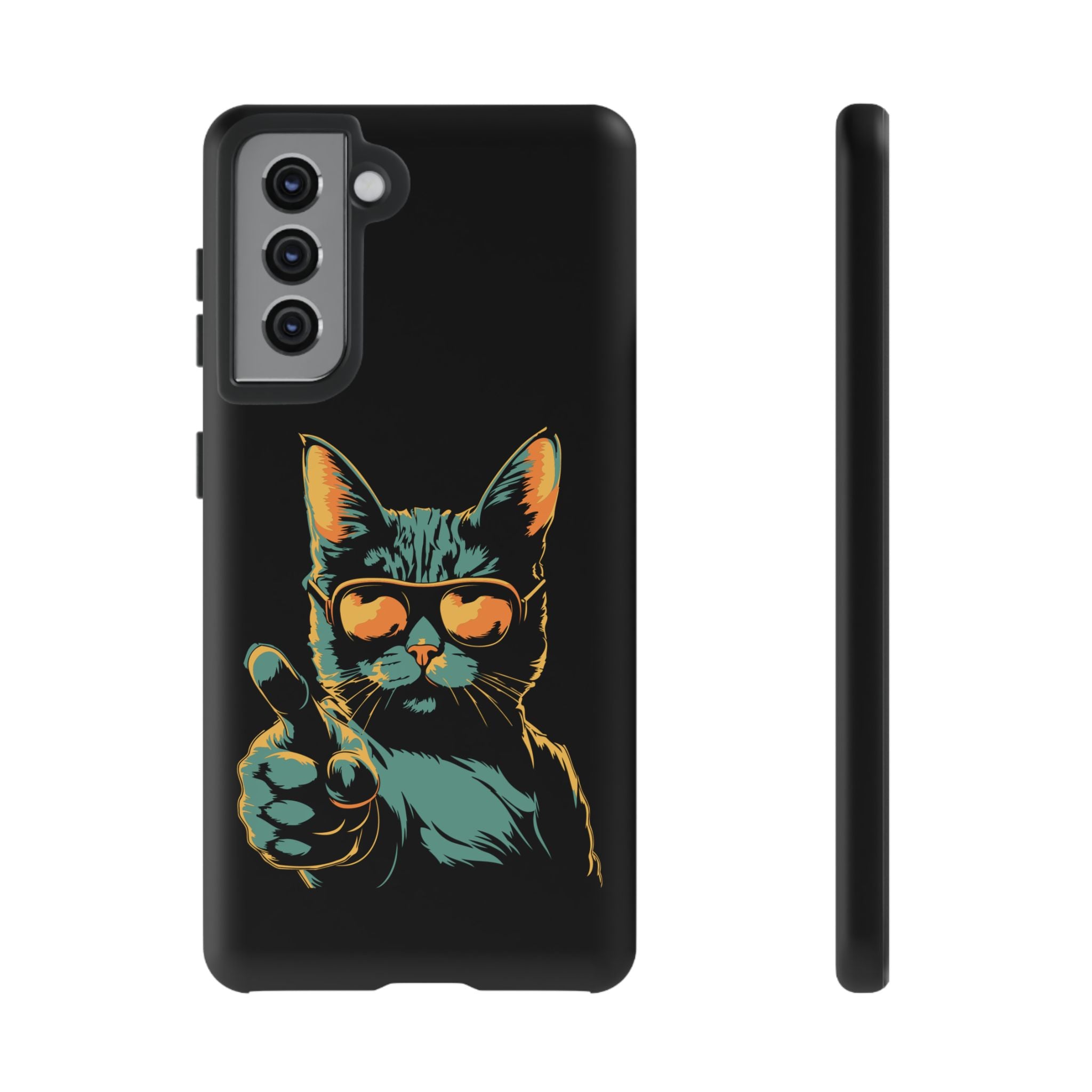 Cool Cat Phone Case, Stylish Phone Cover, Pet Lover Gift, Cute Cat Design, Fun Cat Accessories