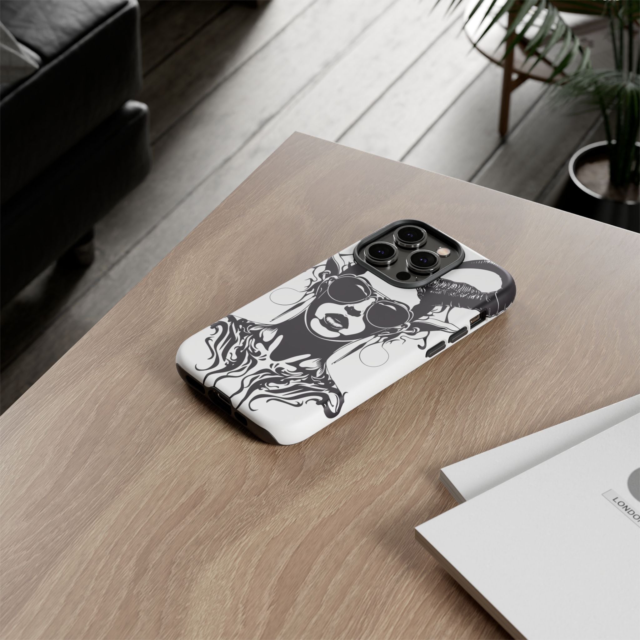 Tough Cases: Stylish Phone Case with Edgy Design, Protective Cover, Gift for Her, Trendy Accessories, Unique Art, Holiday Present