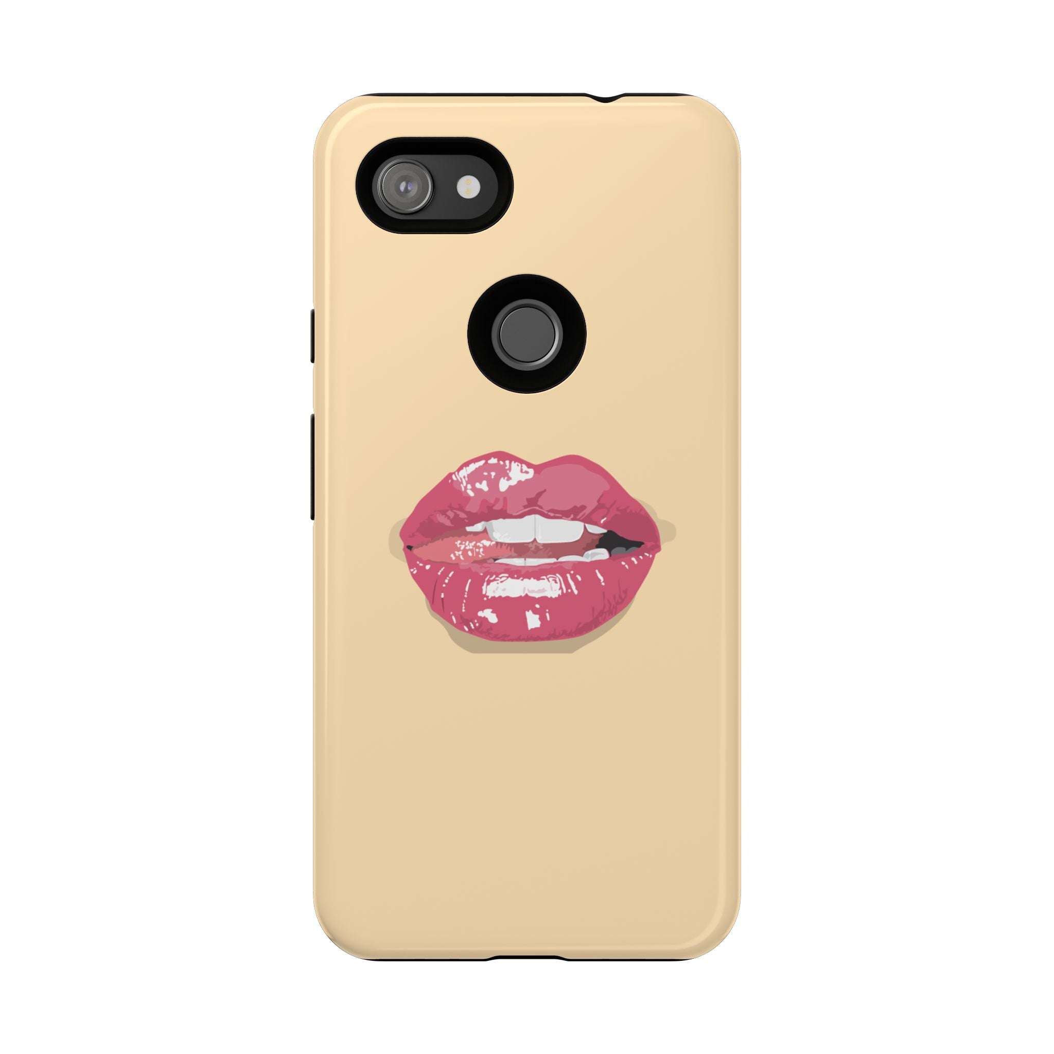 Stylish Phone Case with Lip Print, Trendy Mobile Cover, Fashion Accessory, Gift for Her, Cute Cell Phone Case