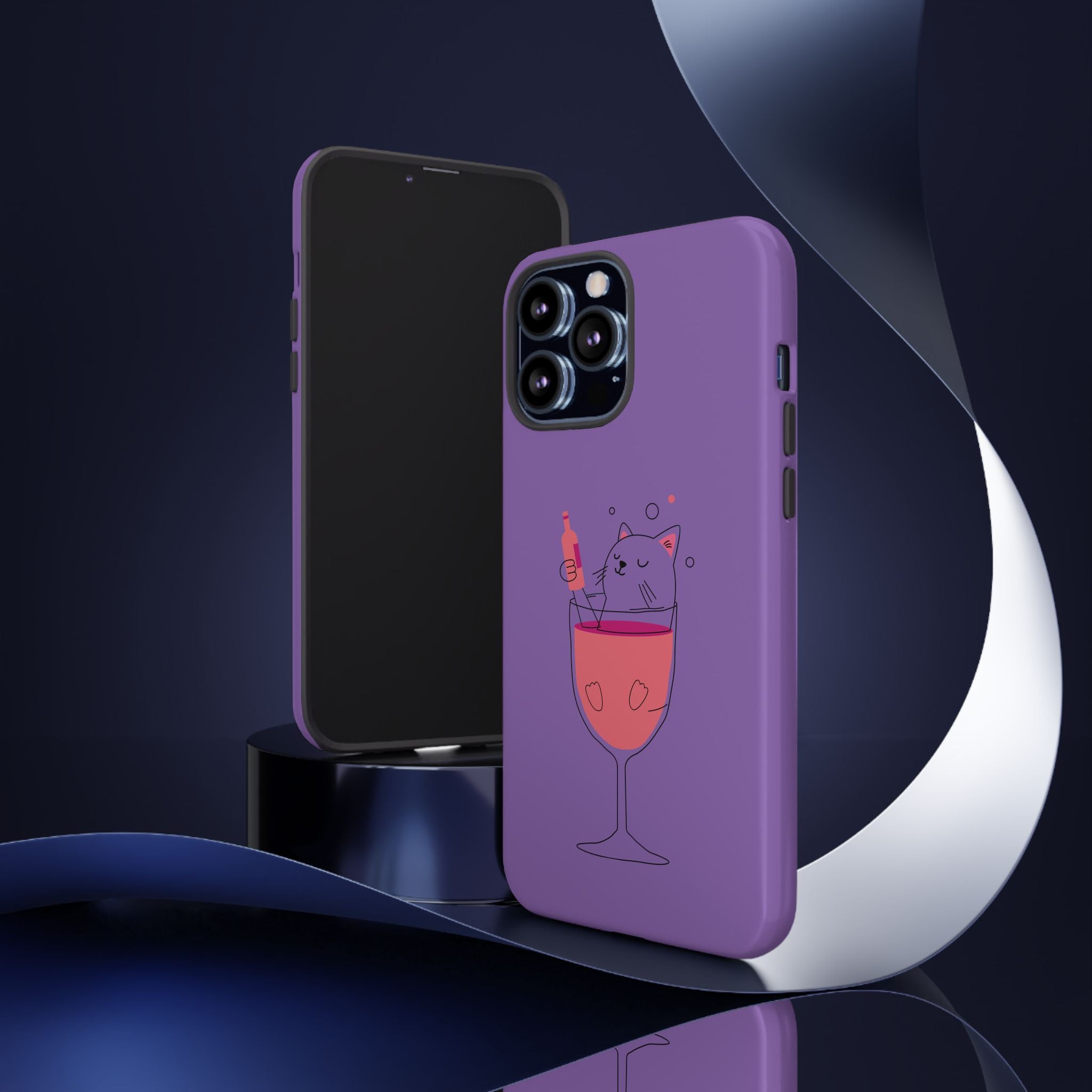 Cute Cat Phone Case, Fun Gift for Cat Lovers, Colorful Phone Cover, Pet Lover Accessory, Unique Cat Themed Case