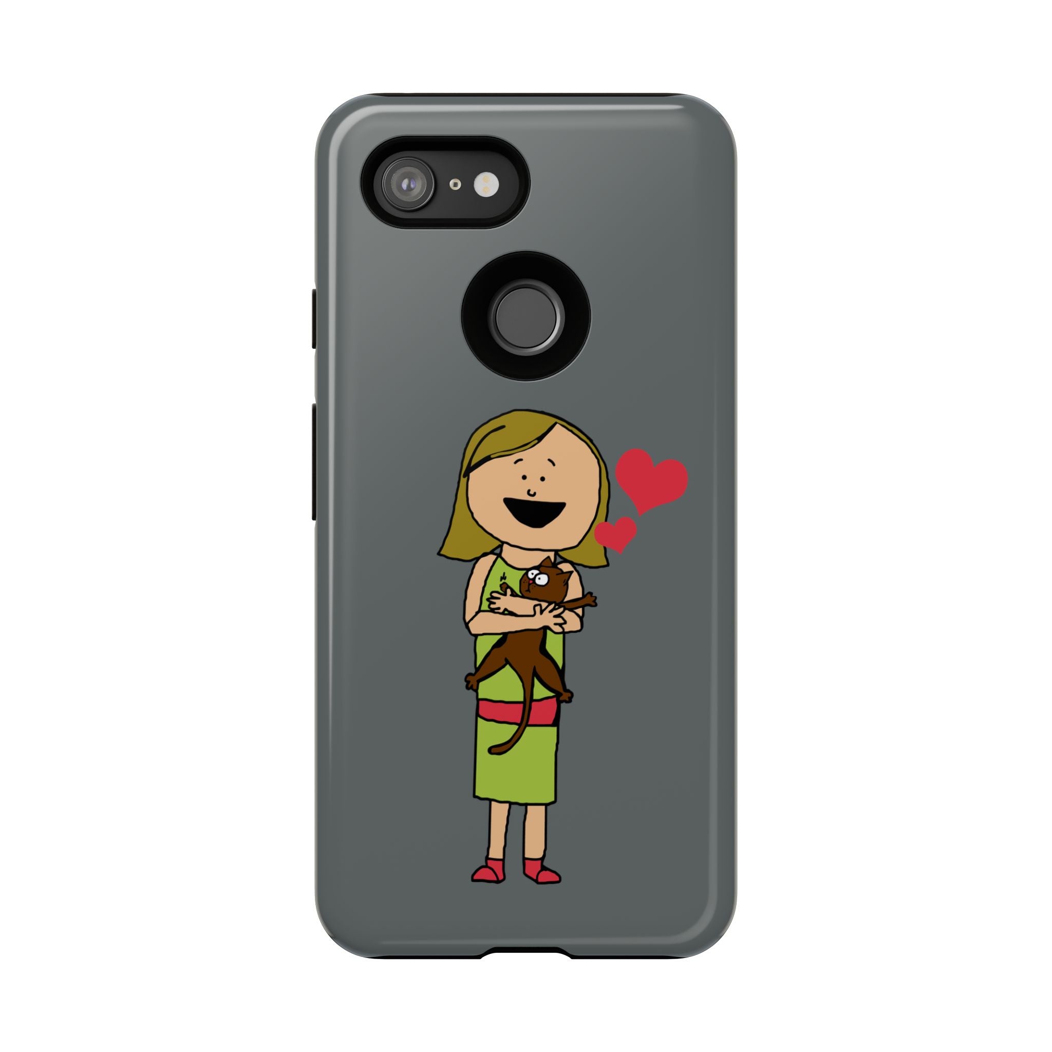Pet Lover's Phone Case, Cute Animal Phone Cover, Gift for Dog Lovers, Cartoon Design, Fun Smartphone Accessory