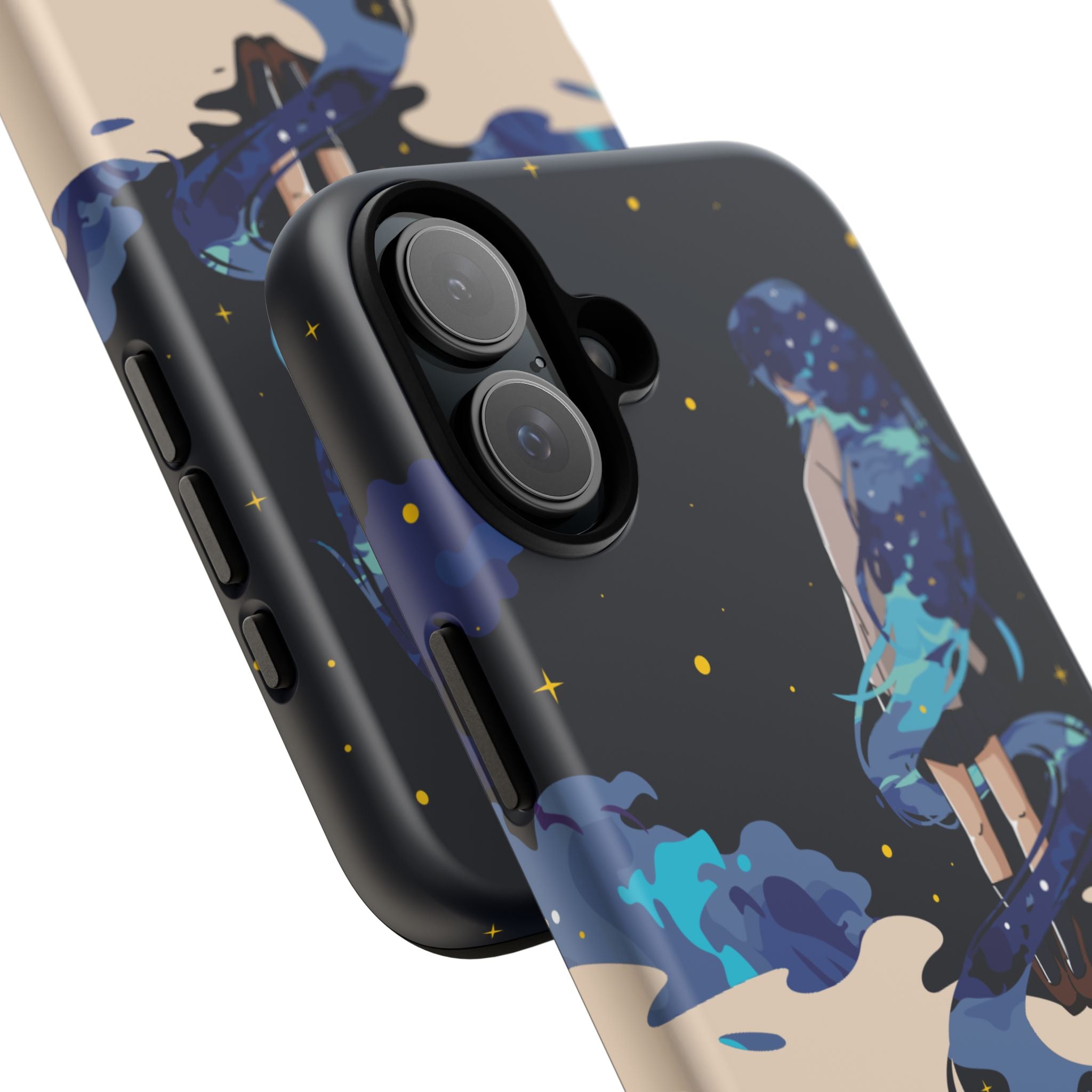 Galaxy-Inspired Phone Case, Celestial Design, Tough Phone Cover, Gift for Space Lovers, Artsy Accessories, Unique Merchandise