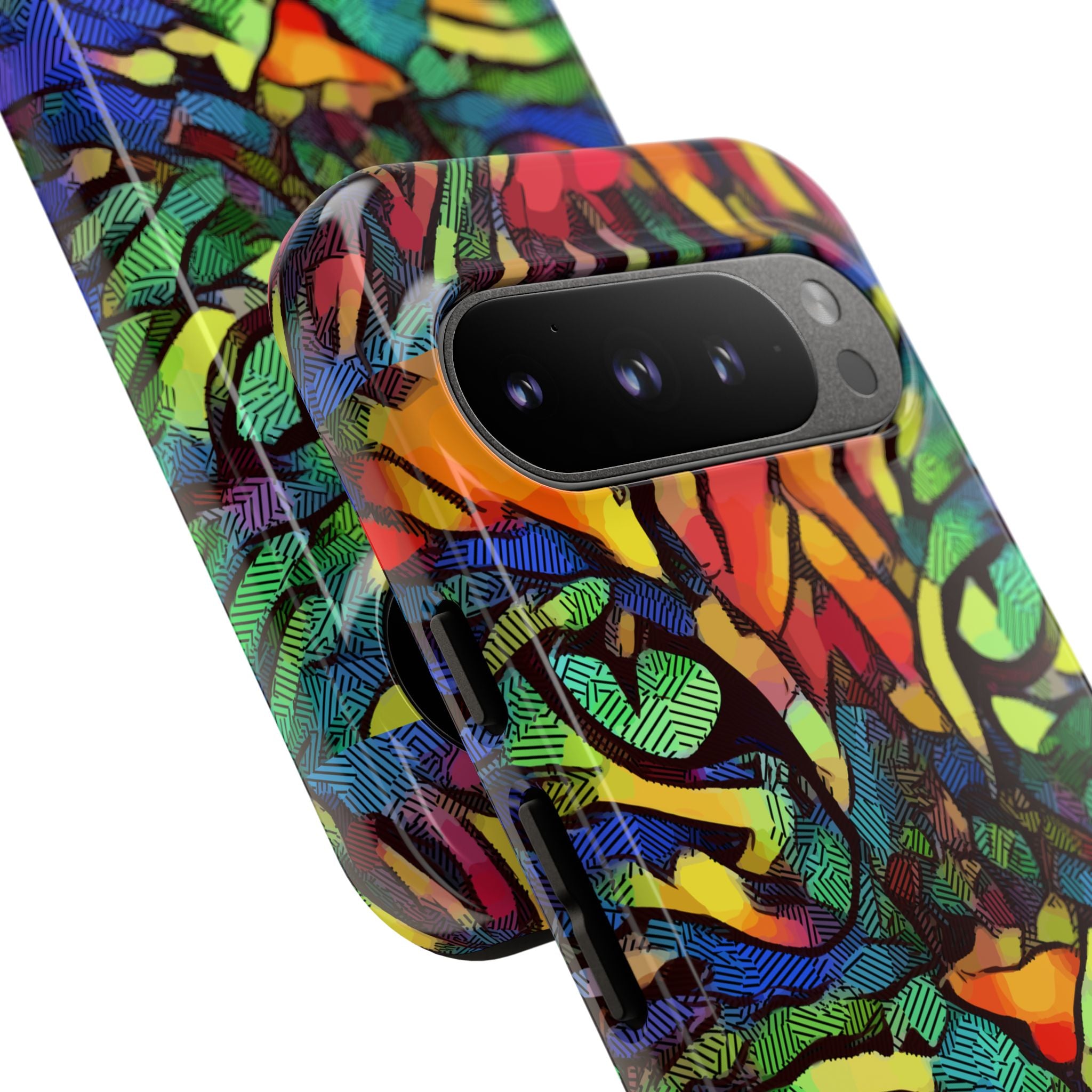 Colorful Phone Cases for Vibrant Style - Tough Cases, Unique Gifts, Animal Print, Artistic Design, Phone Accessories, Eco-Friendly
