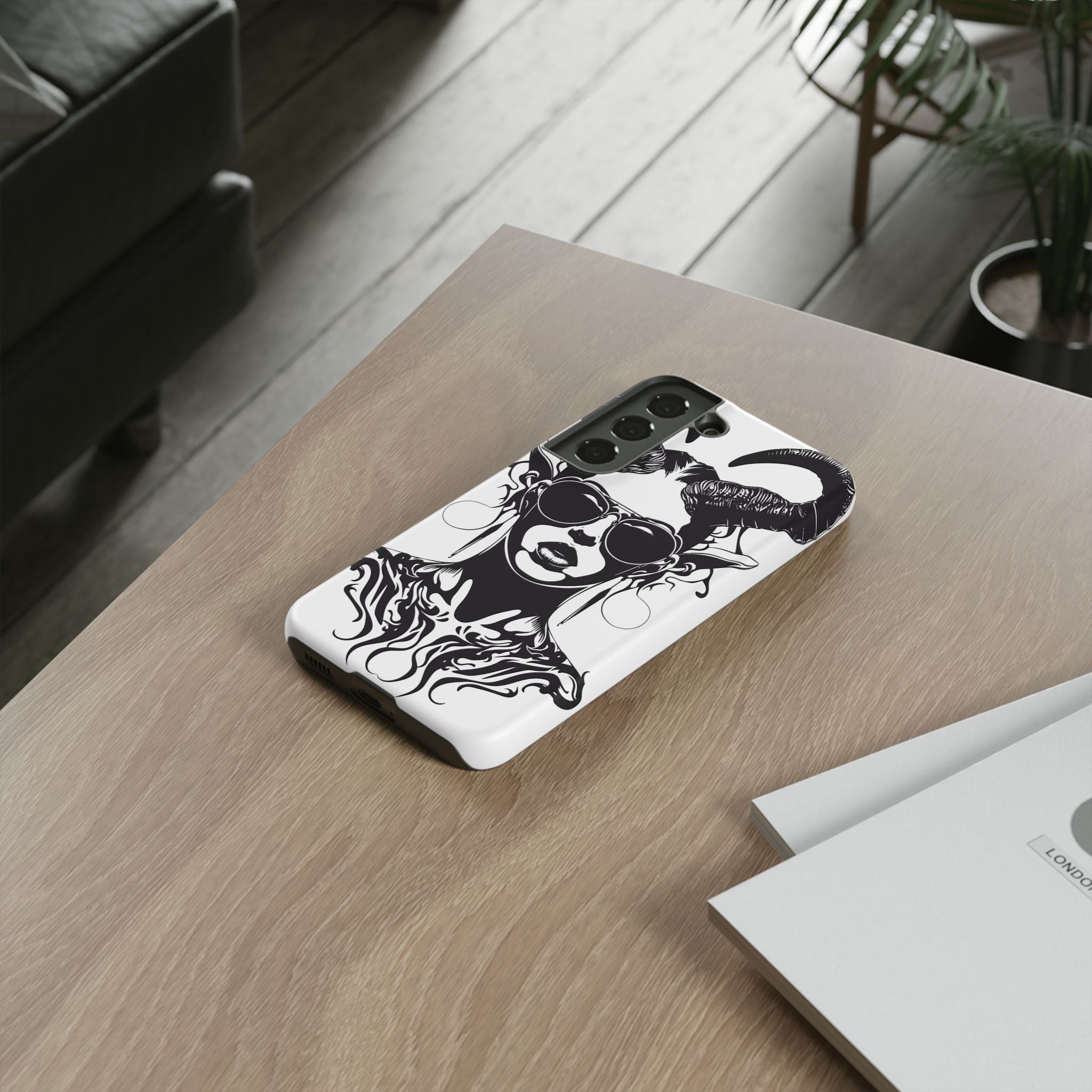 Tough Cases: Stylish Phone Case with Edgy Design, Protective Cover, Gift for Her, Trendy Accessories, Unique Art, Holiday Present