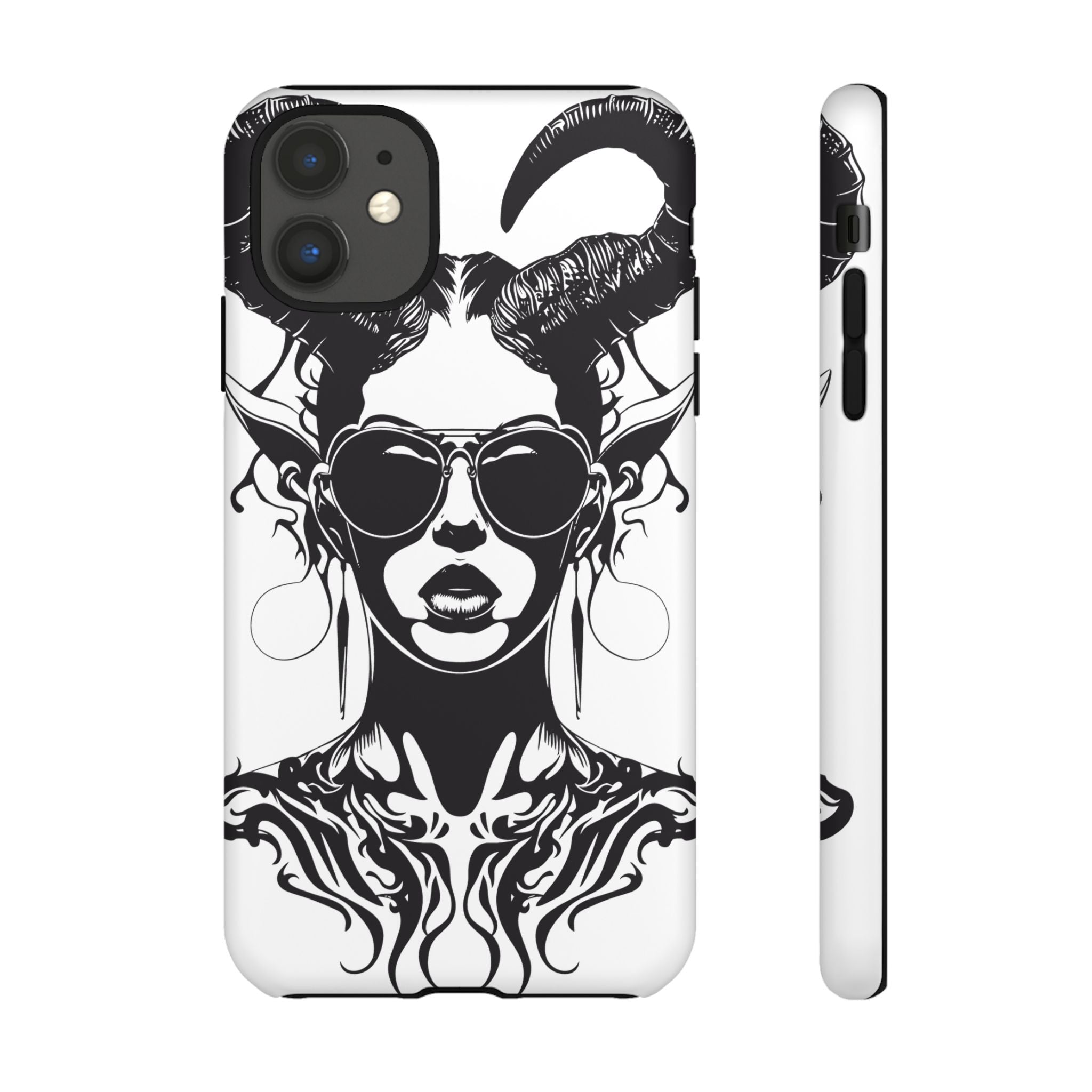 Tough Cases: Stylish Phone Case with Edgy Design, Protective Cover, Gift for Her, Trendy Accessories, Unique Art, Holiday Present