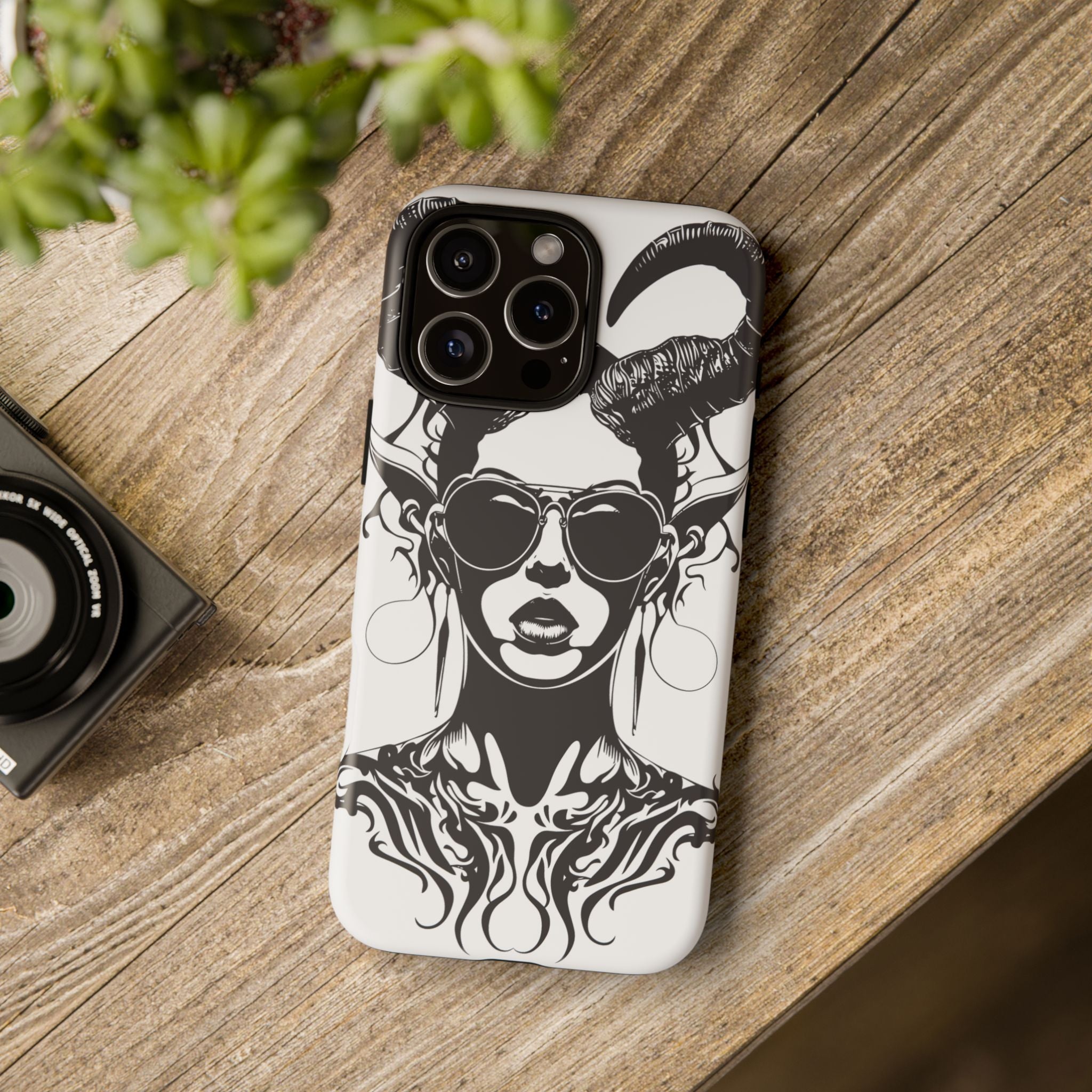 Tough Cases: Stylish Phone Case with Edgy Design, Protective Cover, Gift for Her, Trendy Accessories, Unique Art, Holiday Present