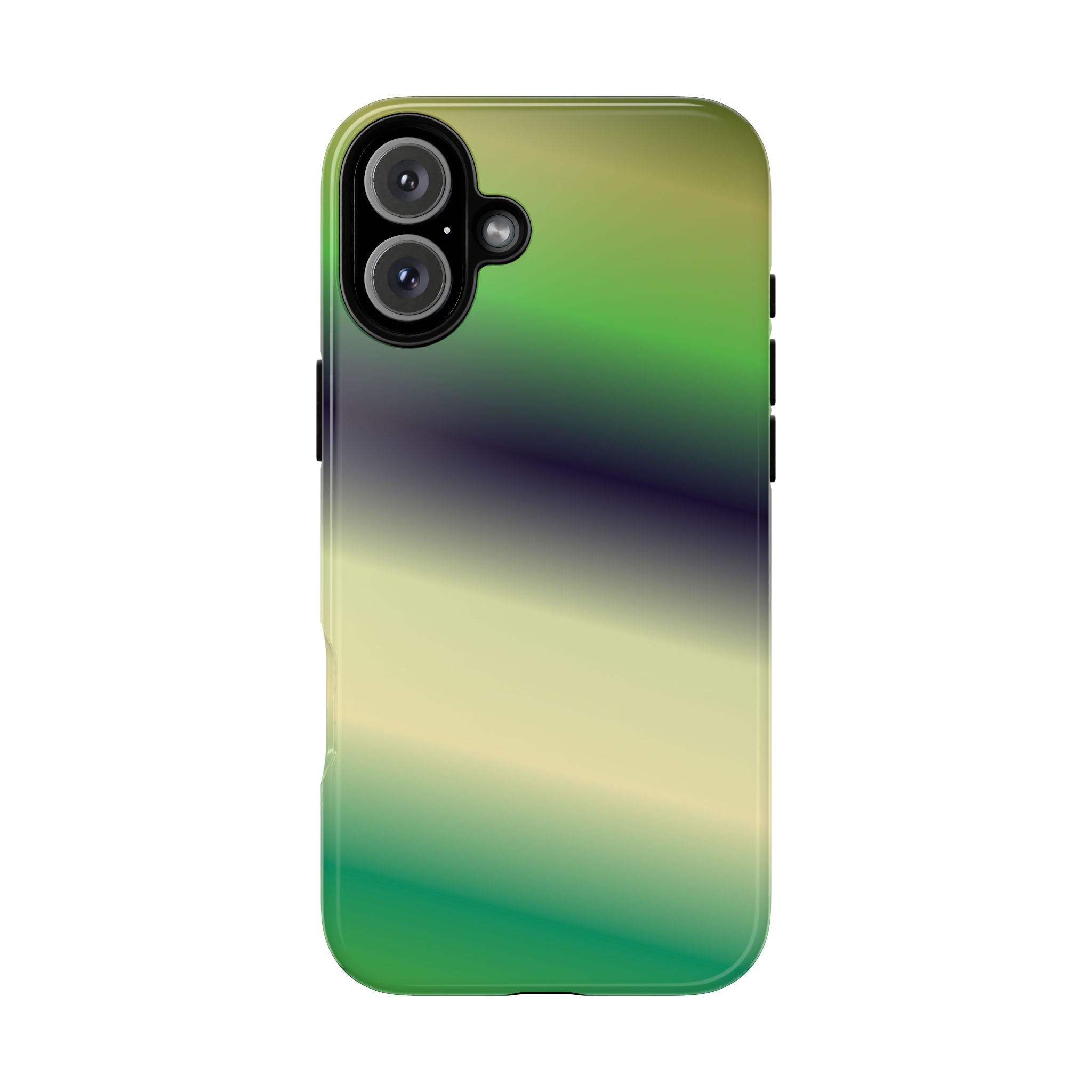 Gradient Phone Case - Tough Cases, Unique Cell Phone Cover, Stylish Tech Accessories, Green and Black Gradient, Perfect Gift