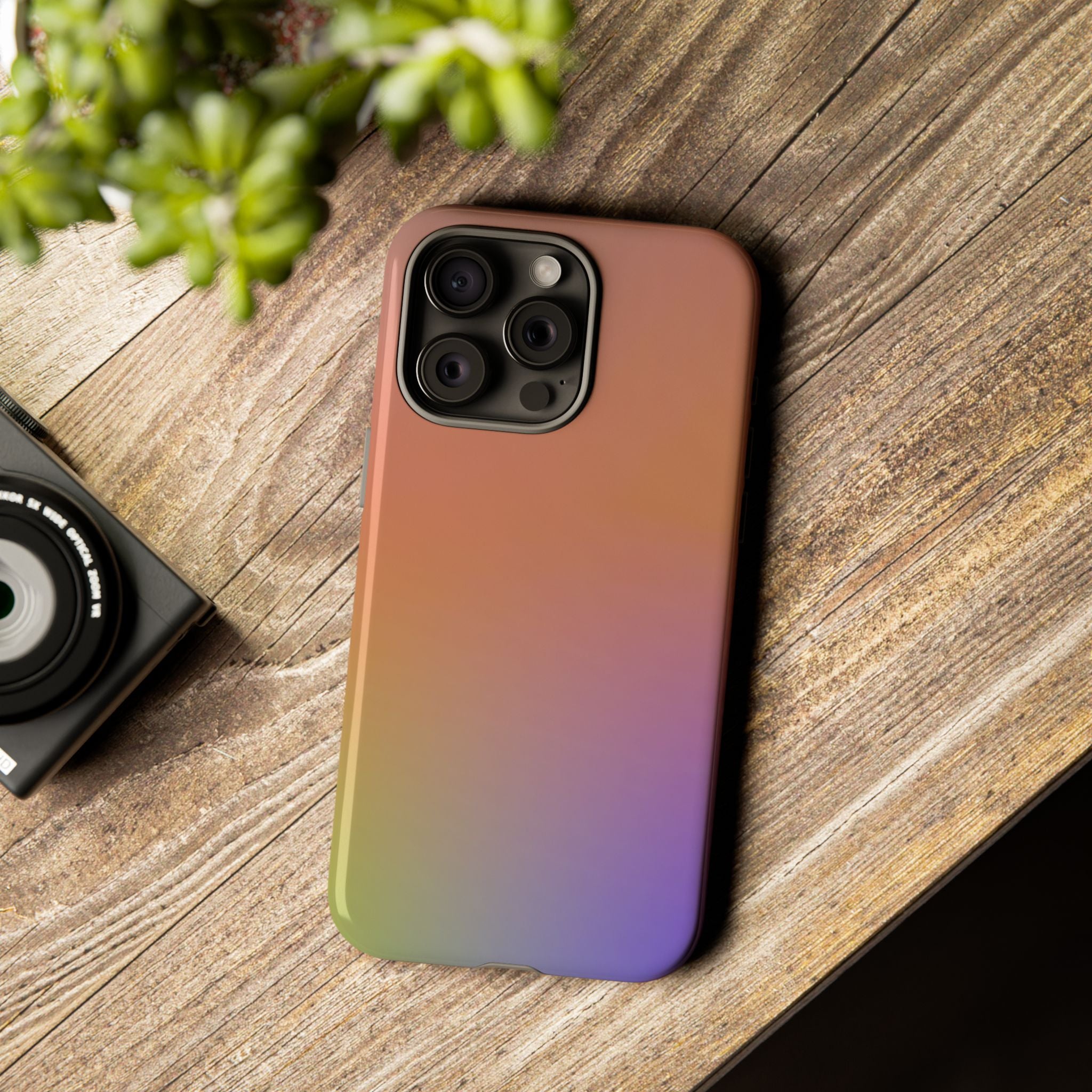 Colorful Gradient Phone Case, Tough Cases for iPhone, Customizable Phone Cover, Trendy Tech Accessory, Gift for Tech Lovers