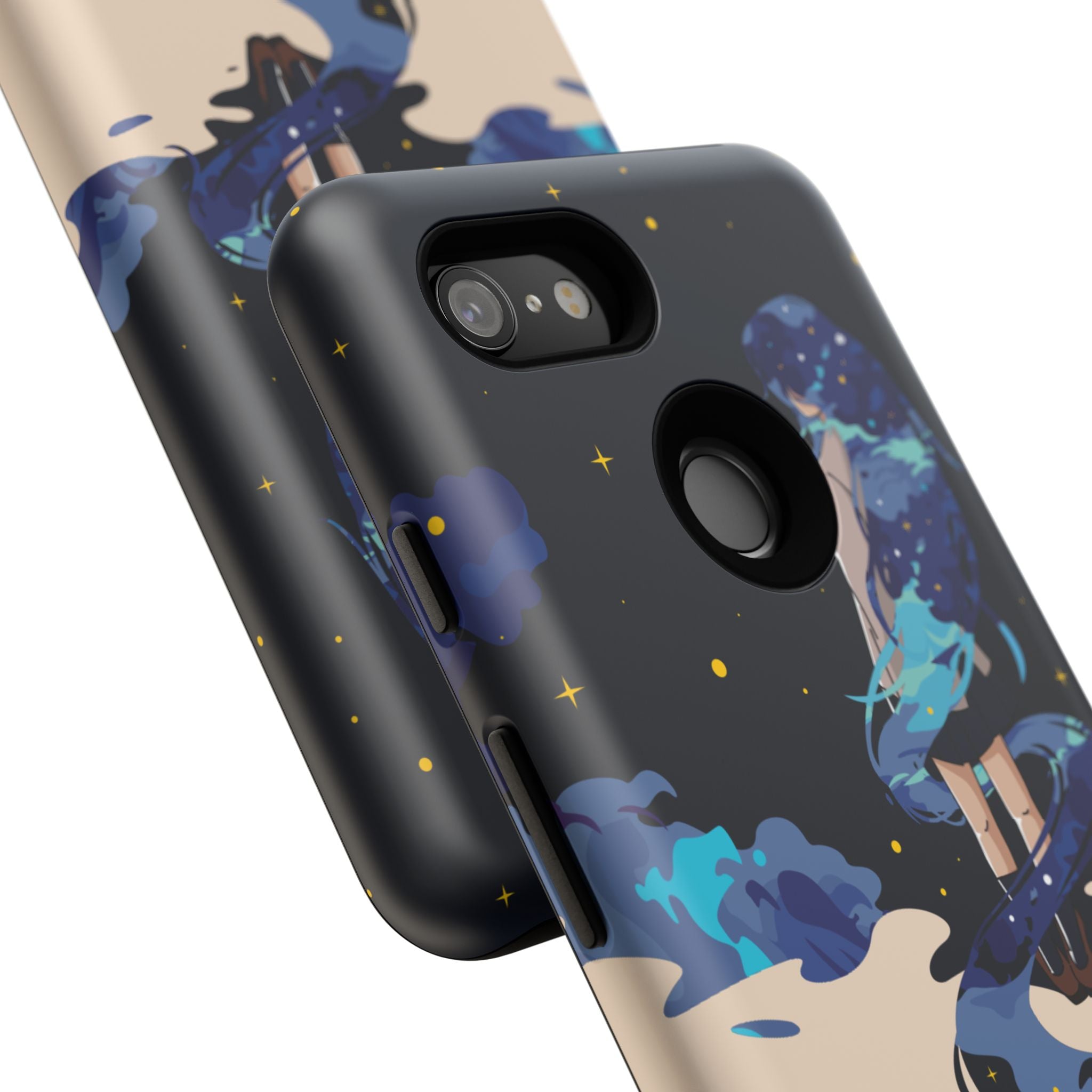 Galaxy-Inspired Phone Case, Celestial Design, Tough Phone Cover, Gift for Space Lovers, Artsy Accessories, Unique Merchandise