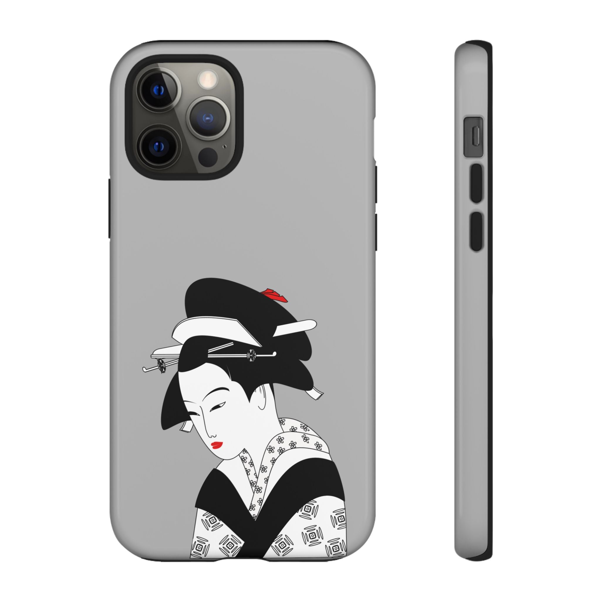 Stylish Phone Case with Japanese Geisha Design, Tough Phone Case, Cute Phone Cover, Japanese Art, Ethnic Style