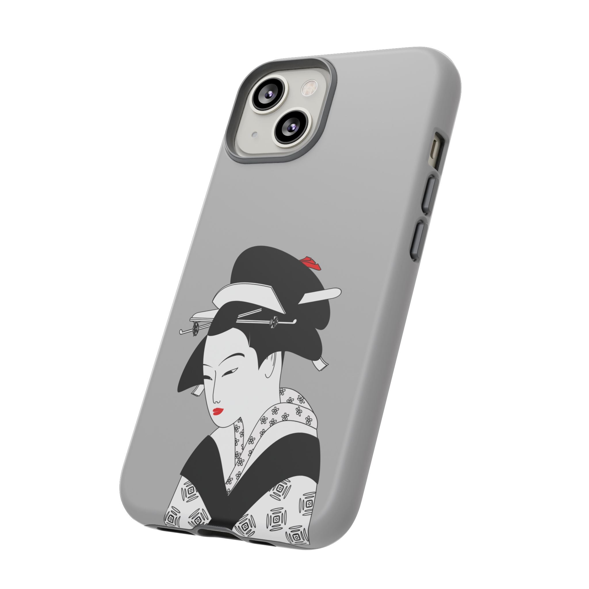 Stylish Phone Case with Japanese Geisha Design, Tough Phone Case, Cute Phone Cover, Japanese Art, Ethnic Style